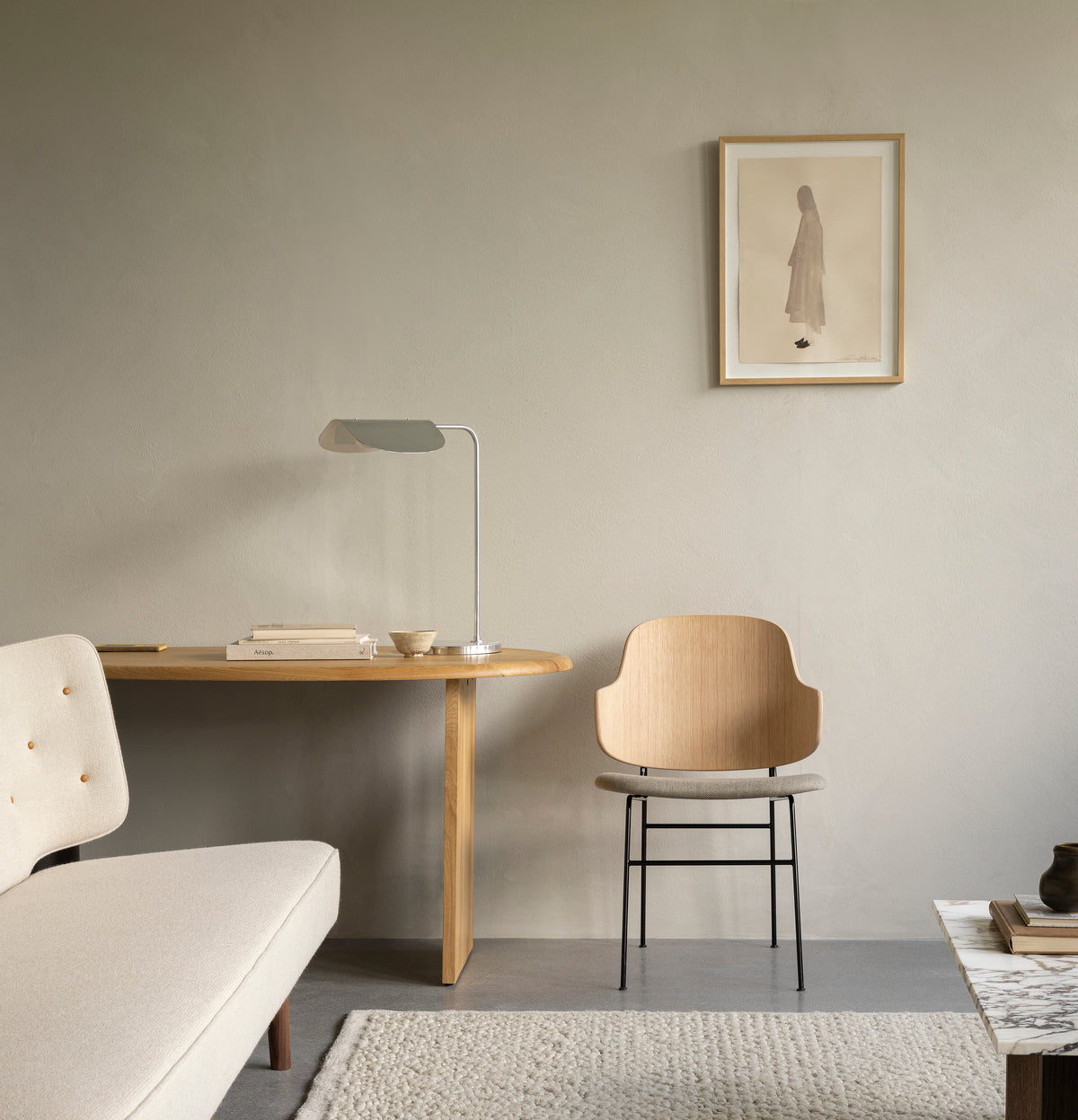 Stuhl PENGUIN beige Boucle