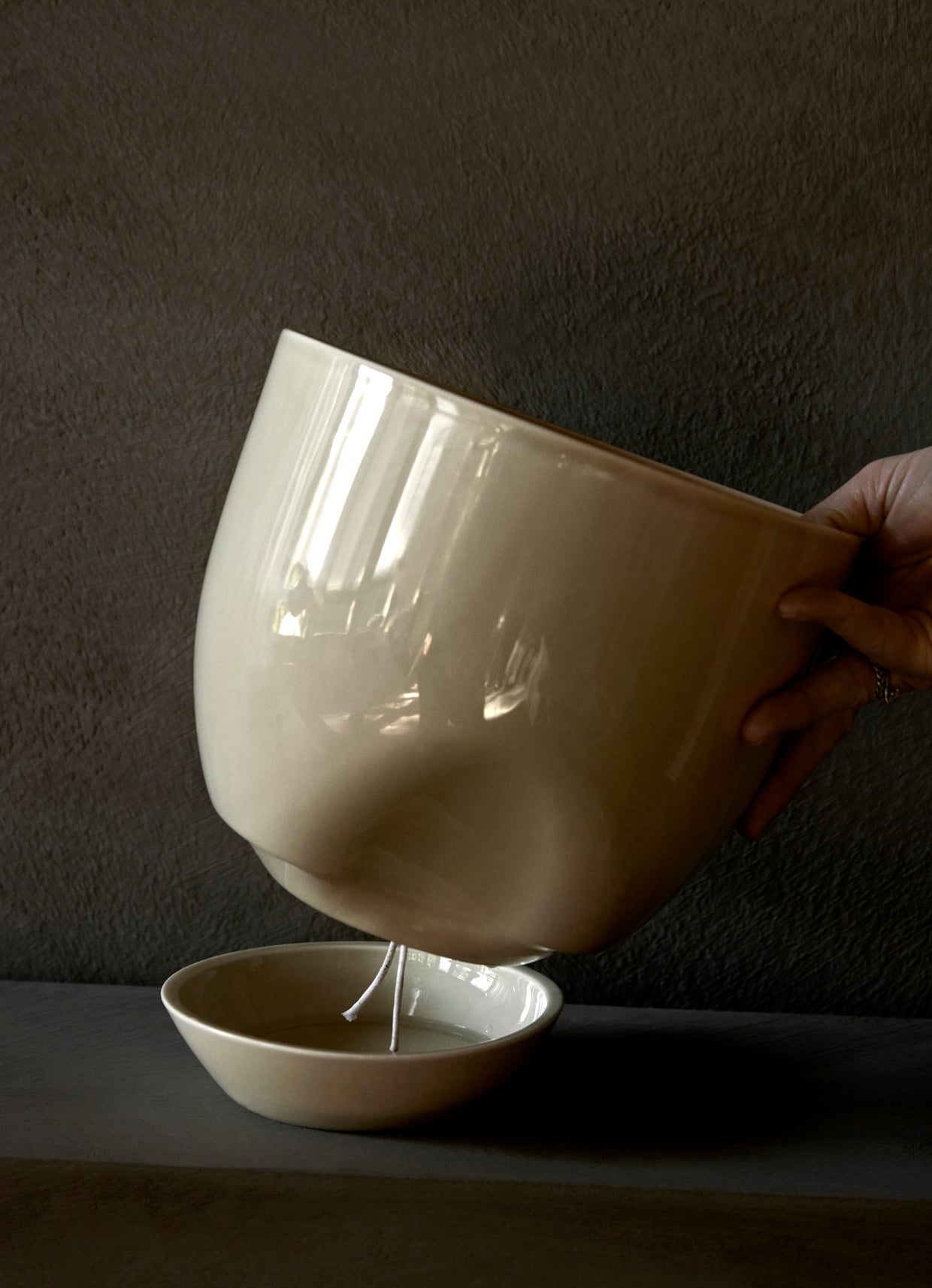 HYDROUS planter beige