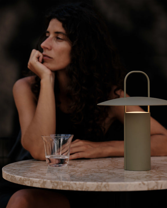 Portable lamp RAY olive