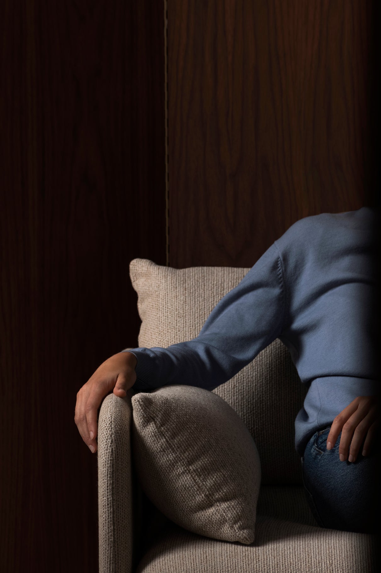 OFFSET beige armchair