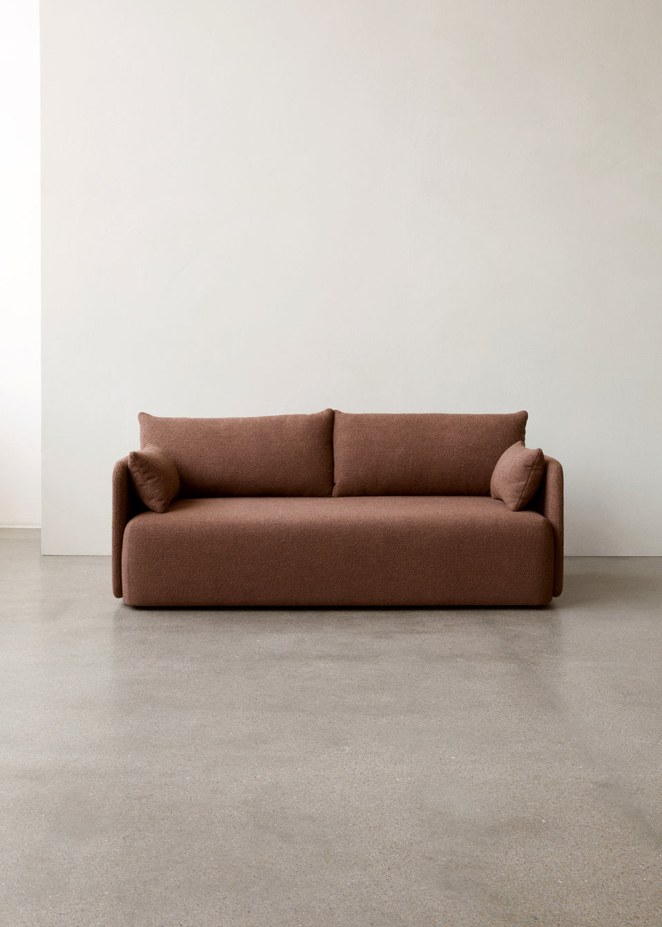 2-seater OFFSET sofa brown