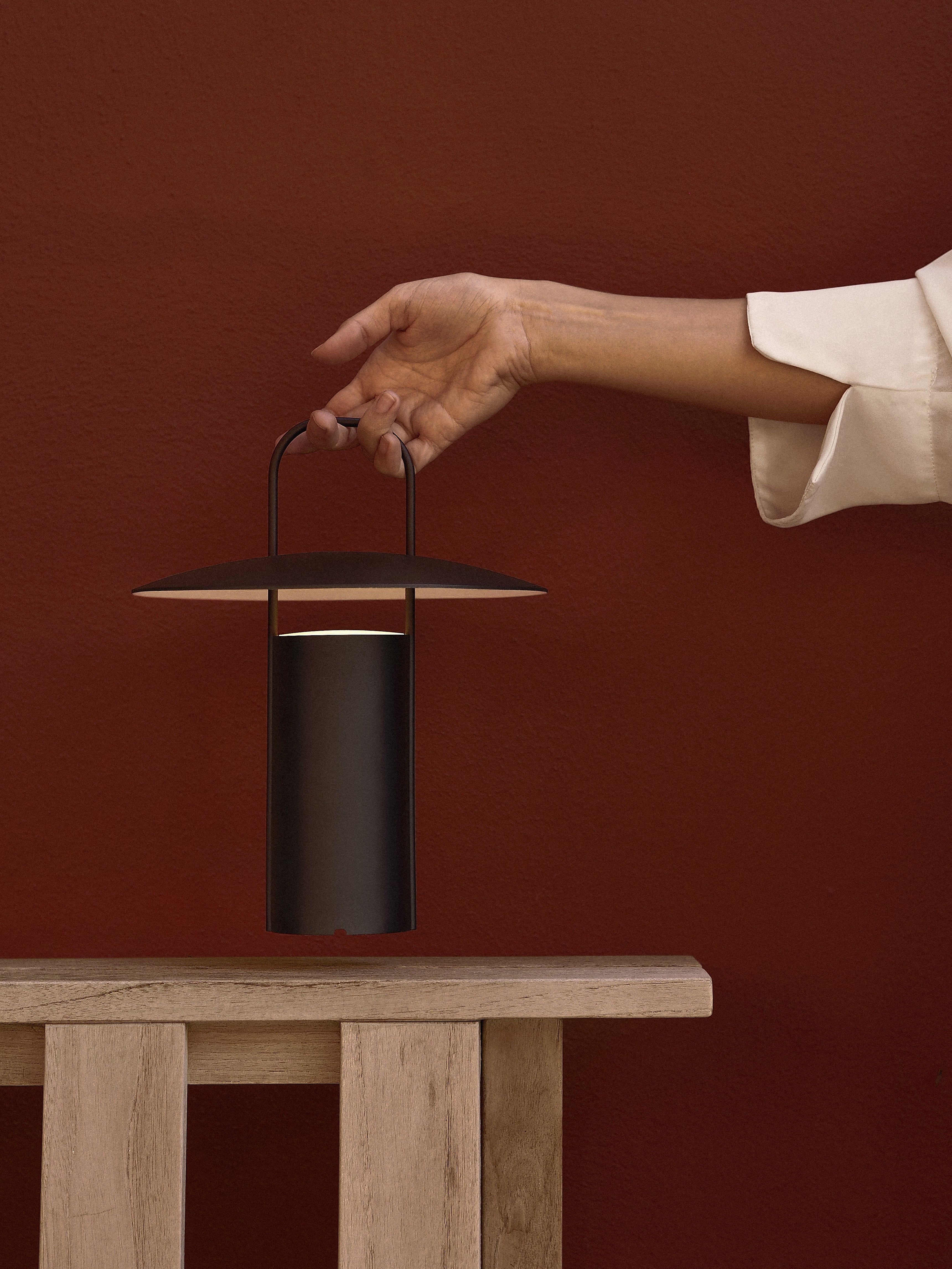 Draagbare lamp RAY zwart