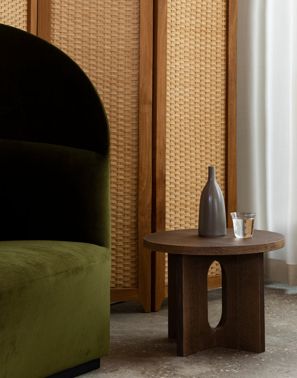 Sessel mit hohem Rücken TEAROOM senfgelb