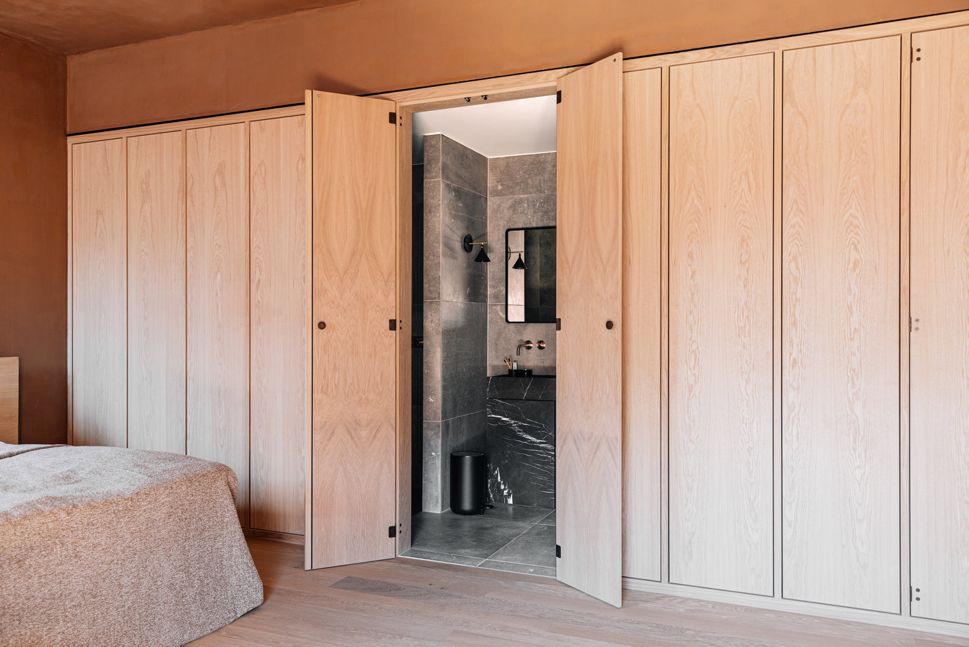 NORM black wall mirror