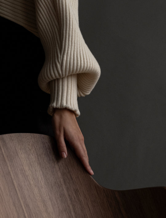 PENGUIN rocking chair walnut veneer