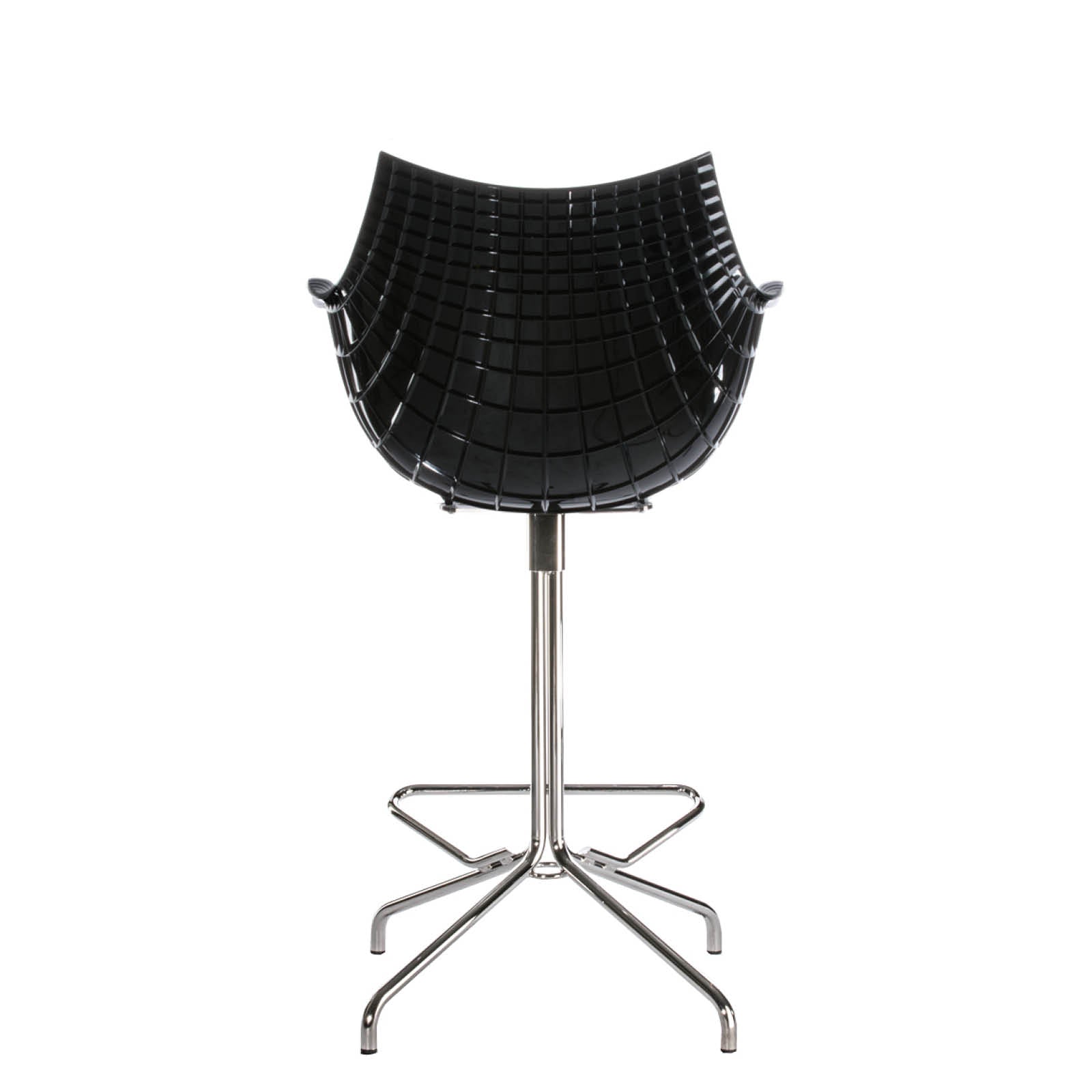 Black Meridiana Hoker mit einer Chrombasis