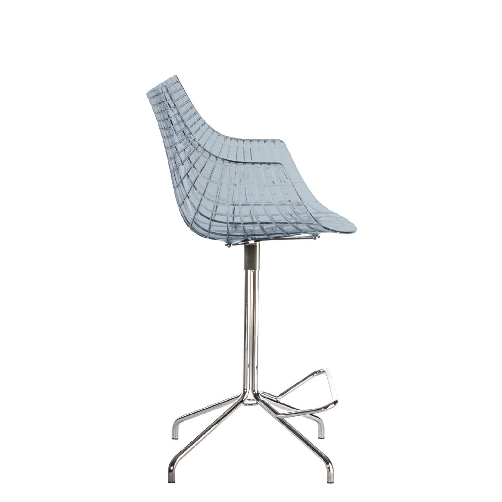 Hocker MERIDIANA met verchroomde basis