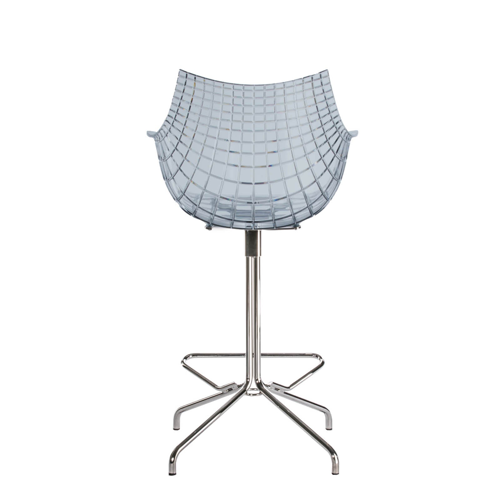 Hocker MERIDIANA met verchroomde basis