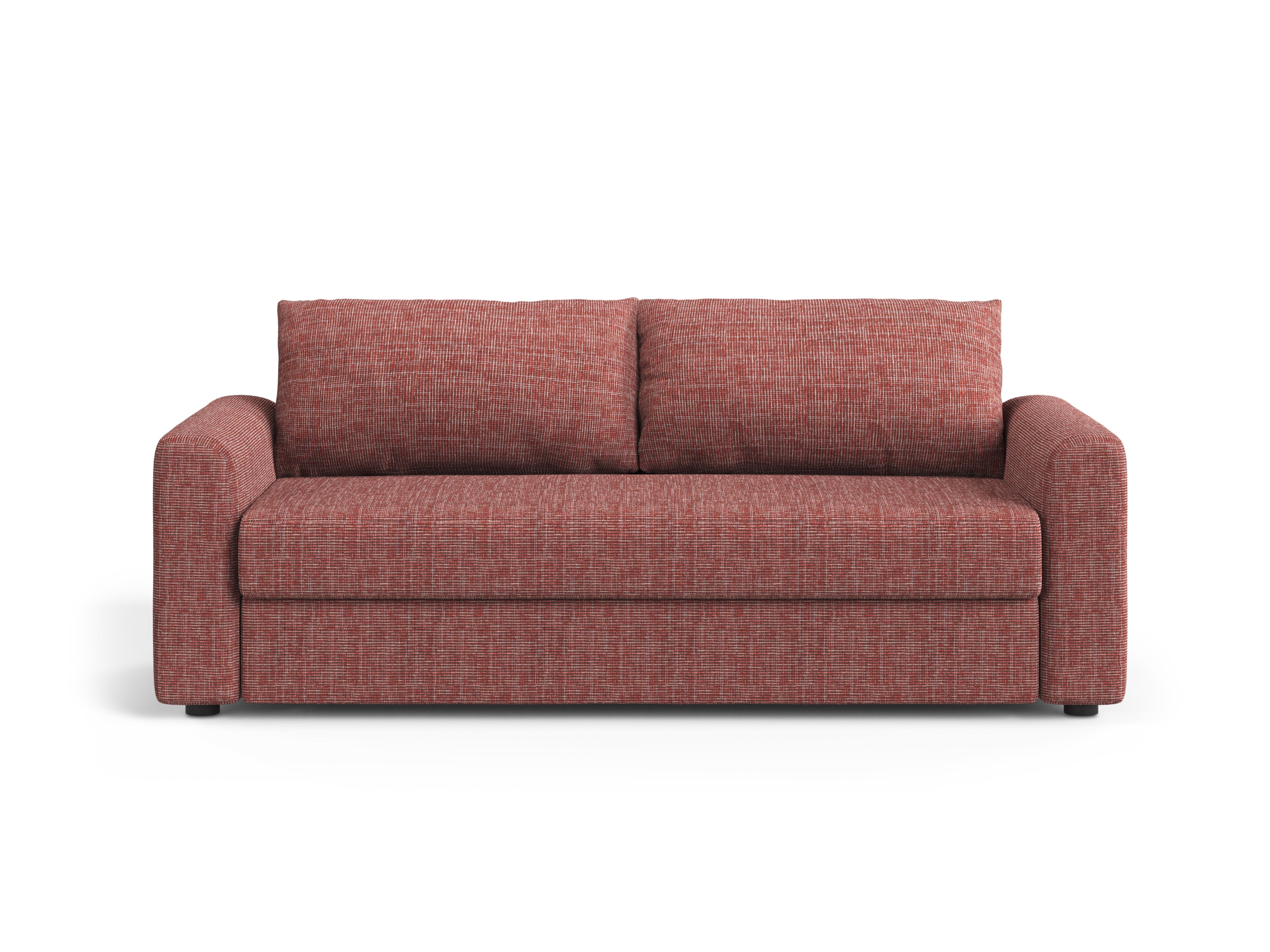 Sofa 3-zits met slaapfunctie DAVID rood melange
