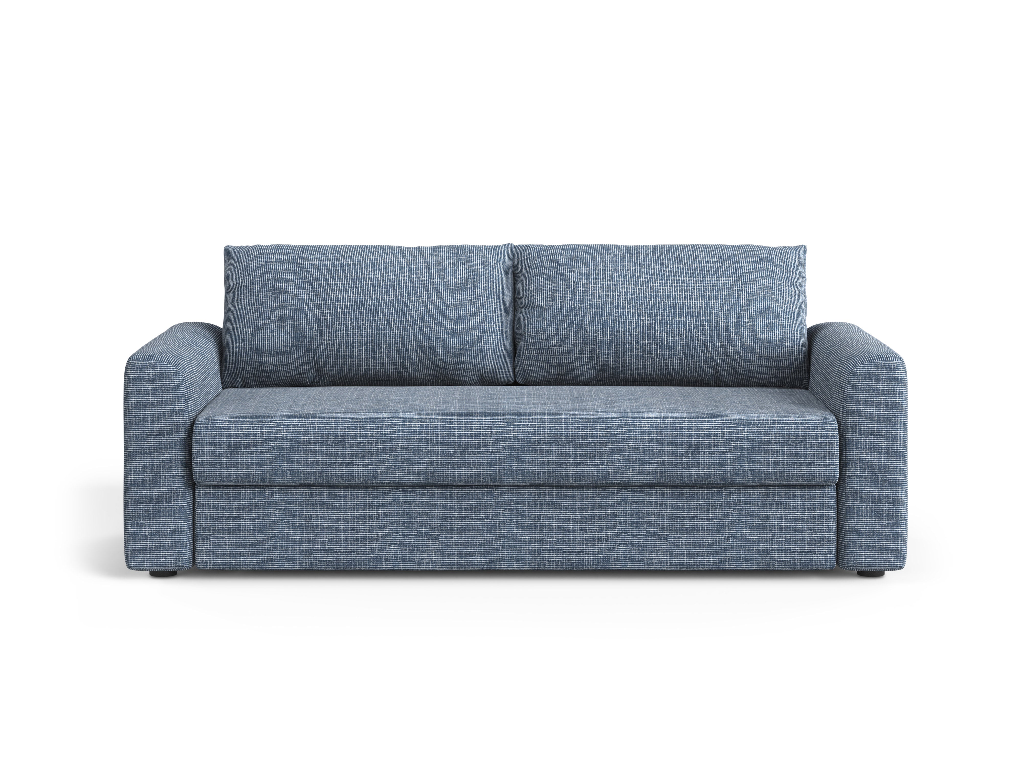 Sofa 3-zits met slaapfunctie DAVID blauw gemêleerd
