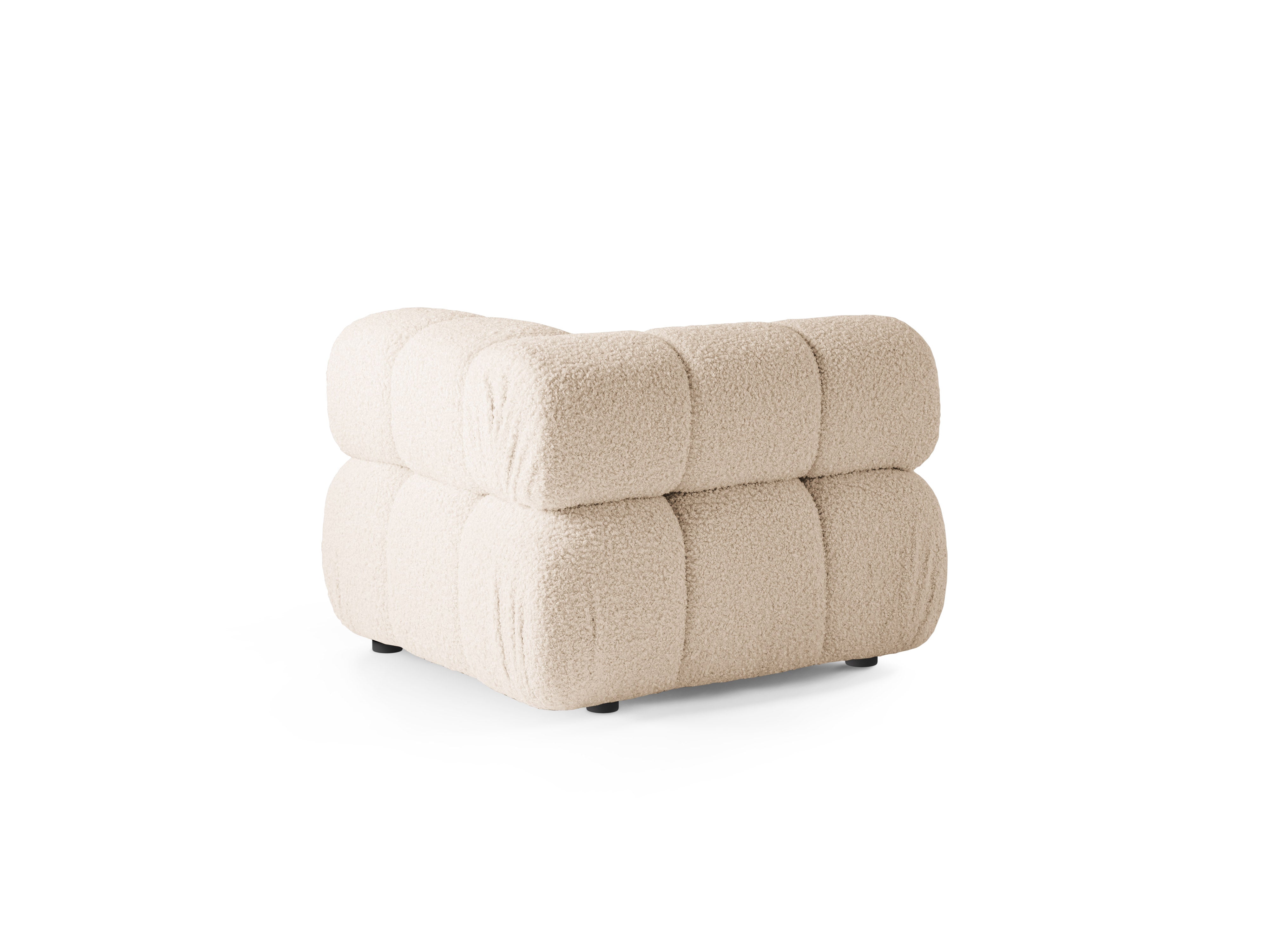 Modulaire bank BELLIS - hoekmodule in beige bouclé