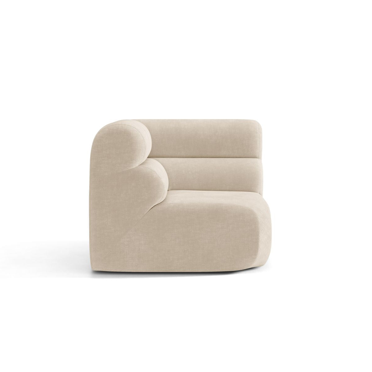 Modulaire bank NEO - hoekmodule in lichtbeige chenille