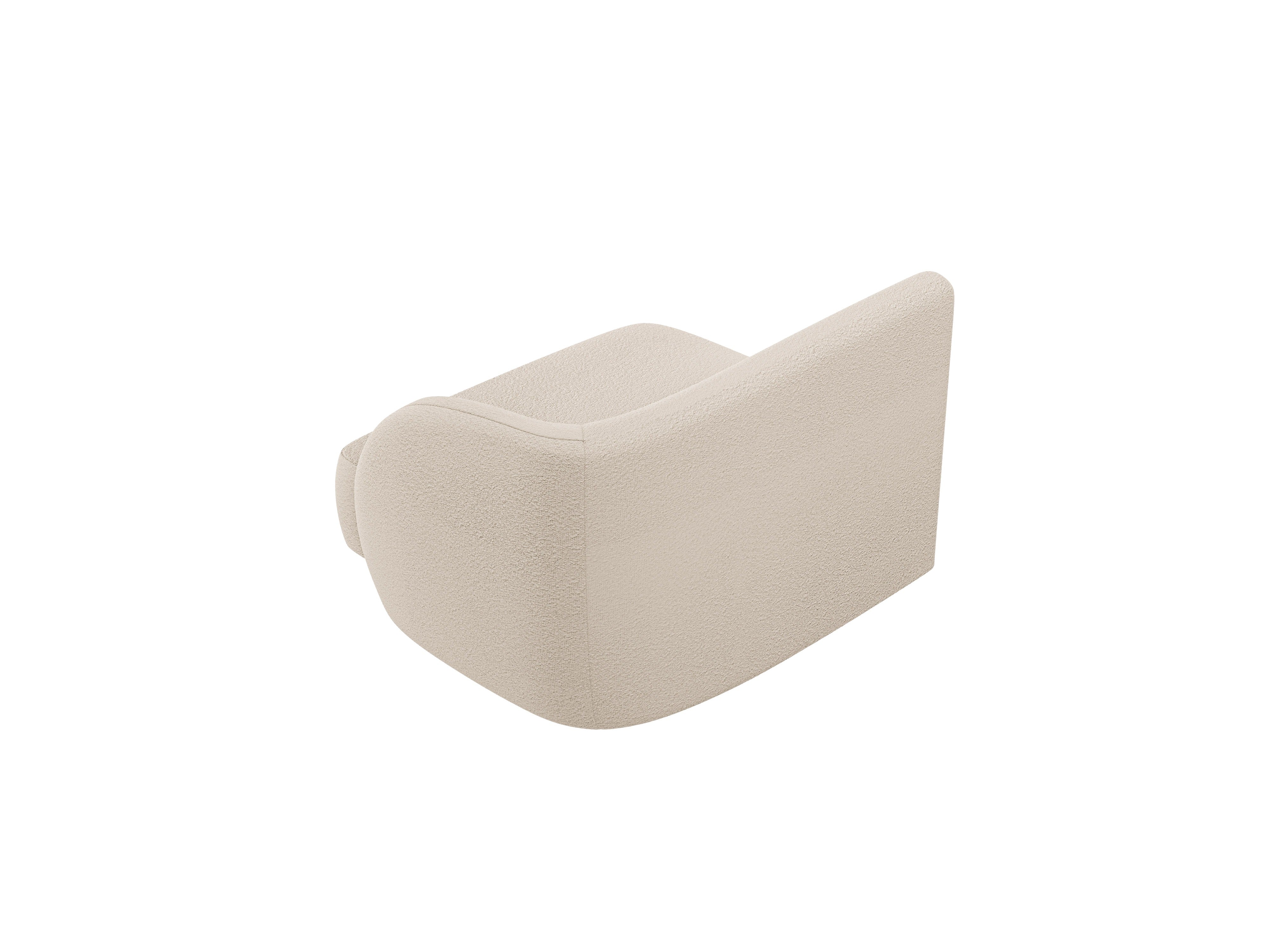 Modulaire bank MILEY - rechtsmodule beige boucle