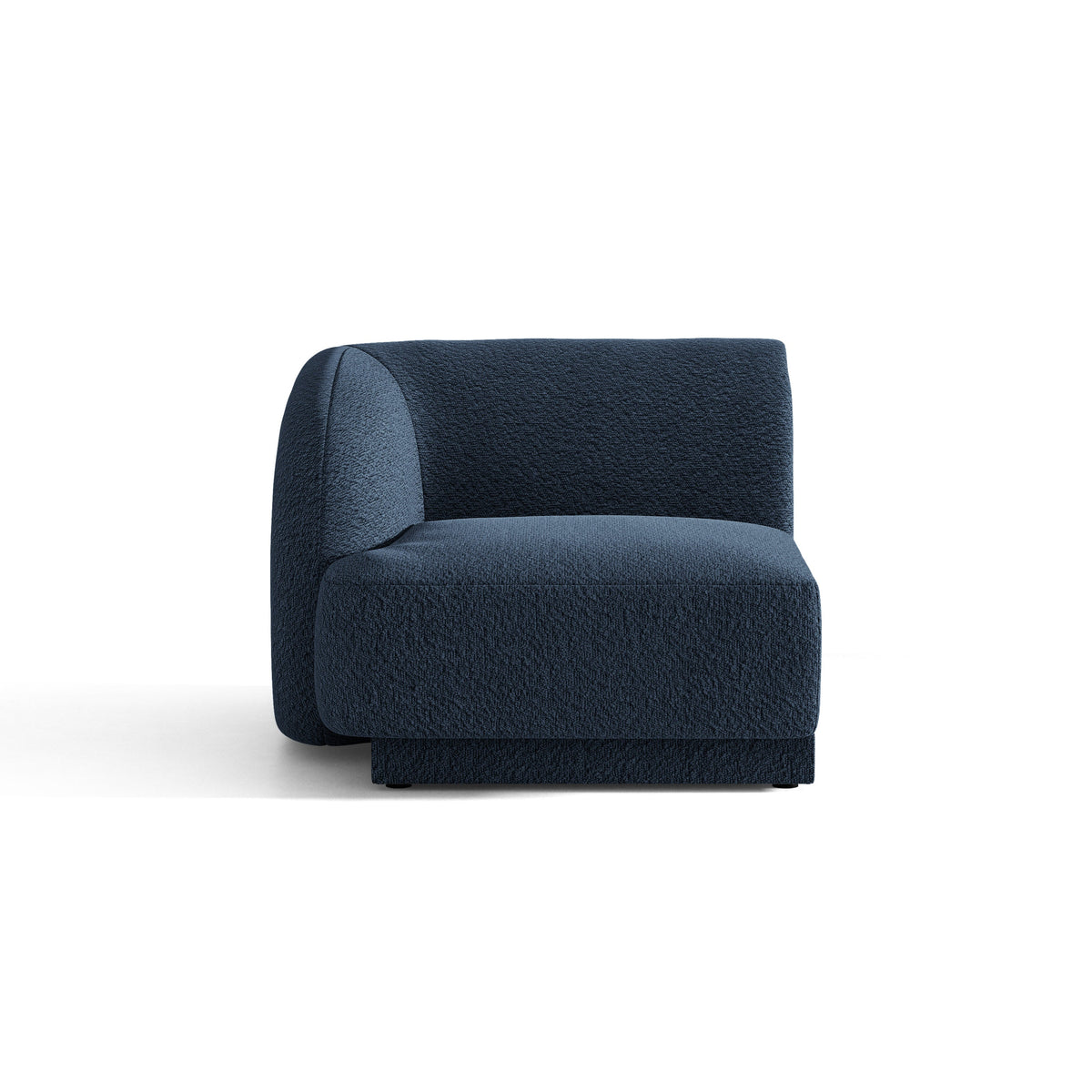 Sofa modułowa MILEY - moduł lewostronny ciemnoniebieski boucle – Micadoni