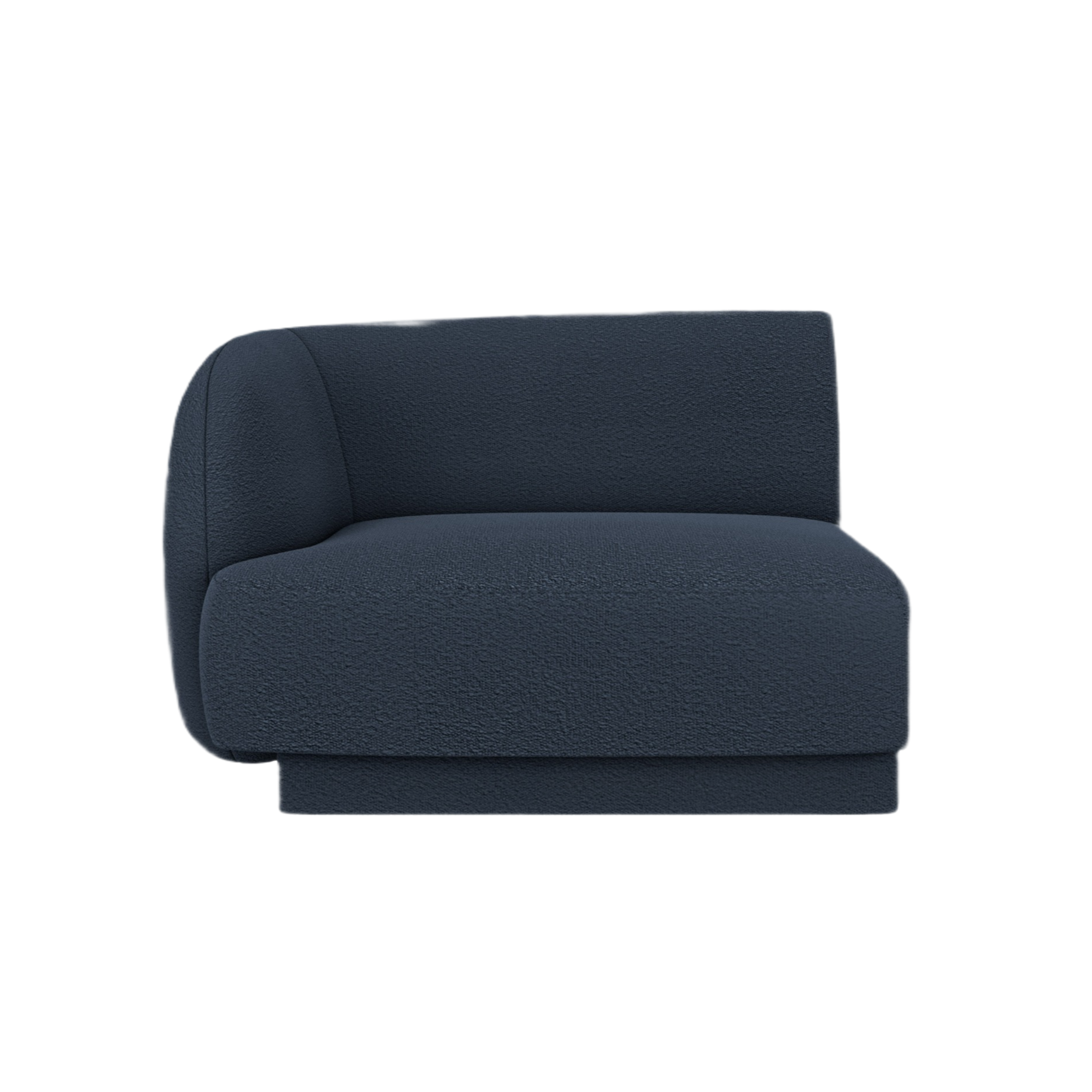 Modulaire bank MILEY - linker module donkerblauwe boucle