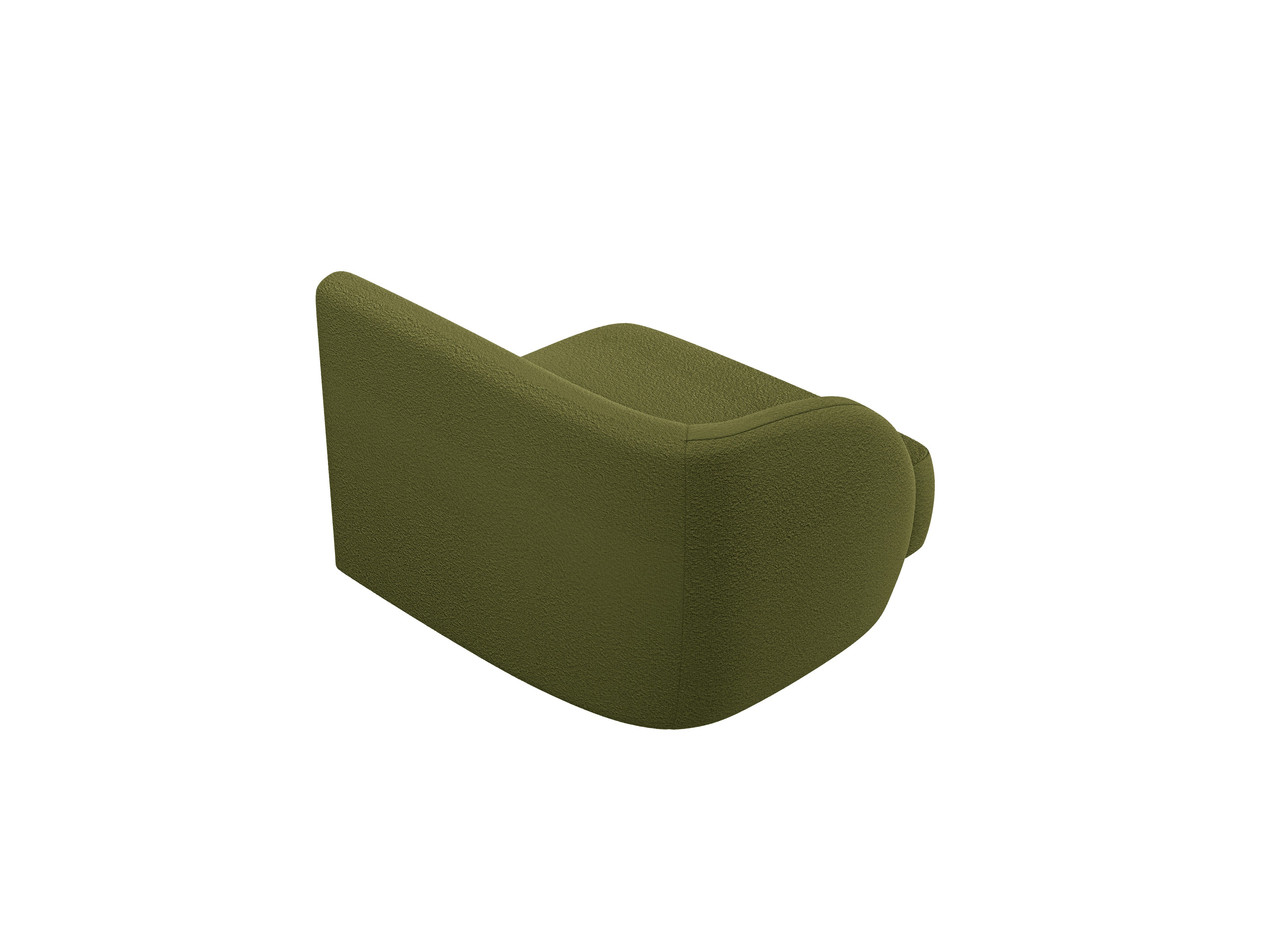 Modulsofa MILEY - linkes Modul in grünem Boucle