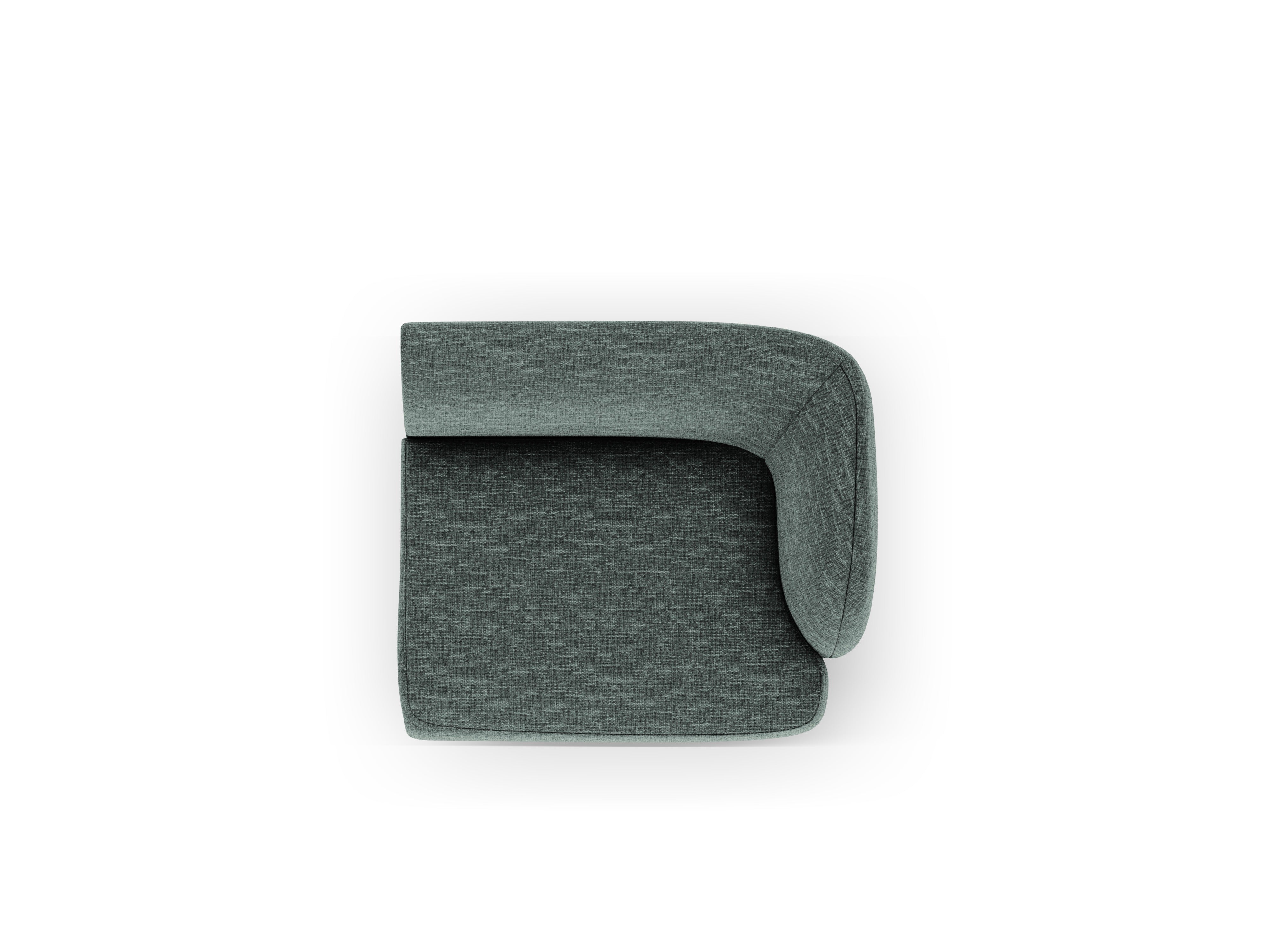 Modulaire bank MILEY - rechter module petrol sjaal zijdeachtig