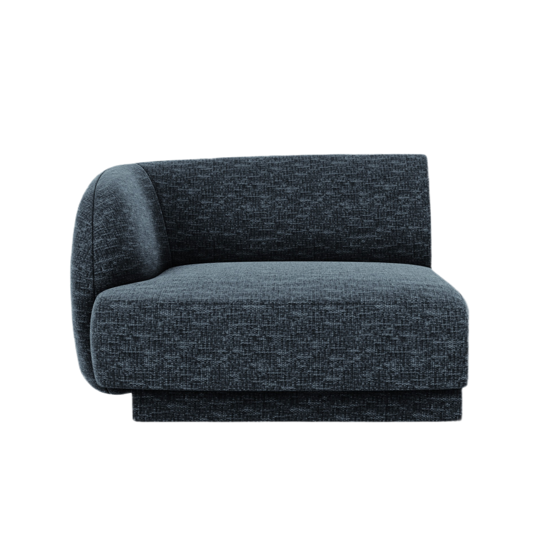 Modulaire bank MILEY - linkse module in koninklijk blauw fluweel