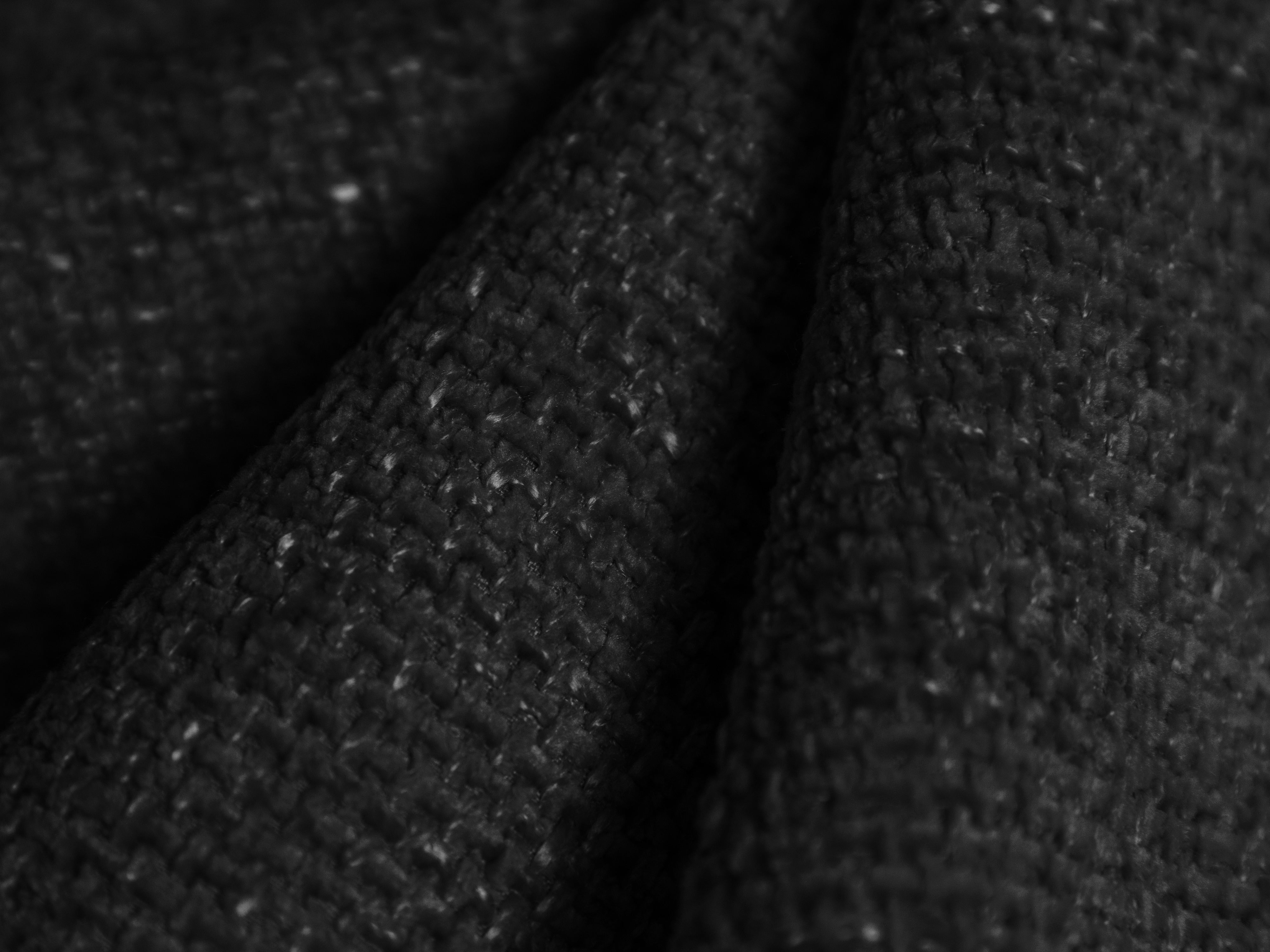 MILEY Modular Sofa - Right Side Module Black Silky Chenille