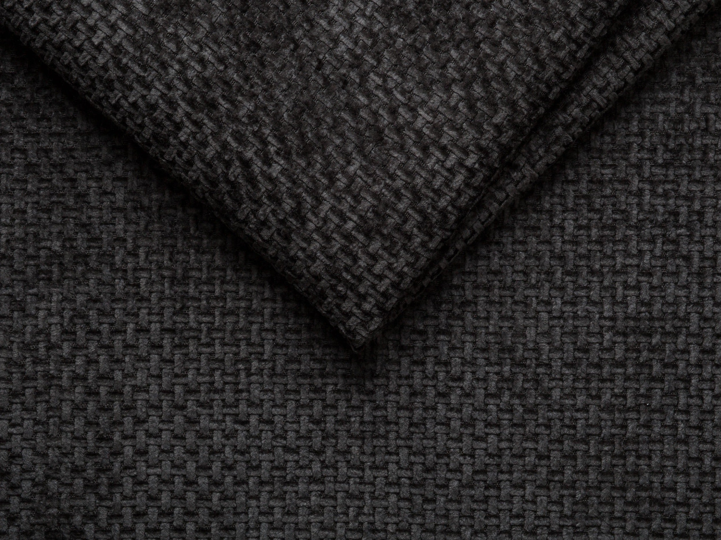 Modular sofa - right module MILEY black chenille