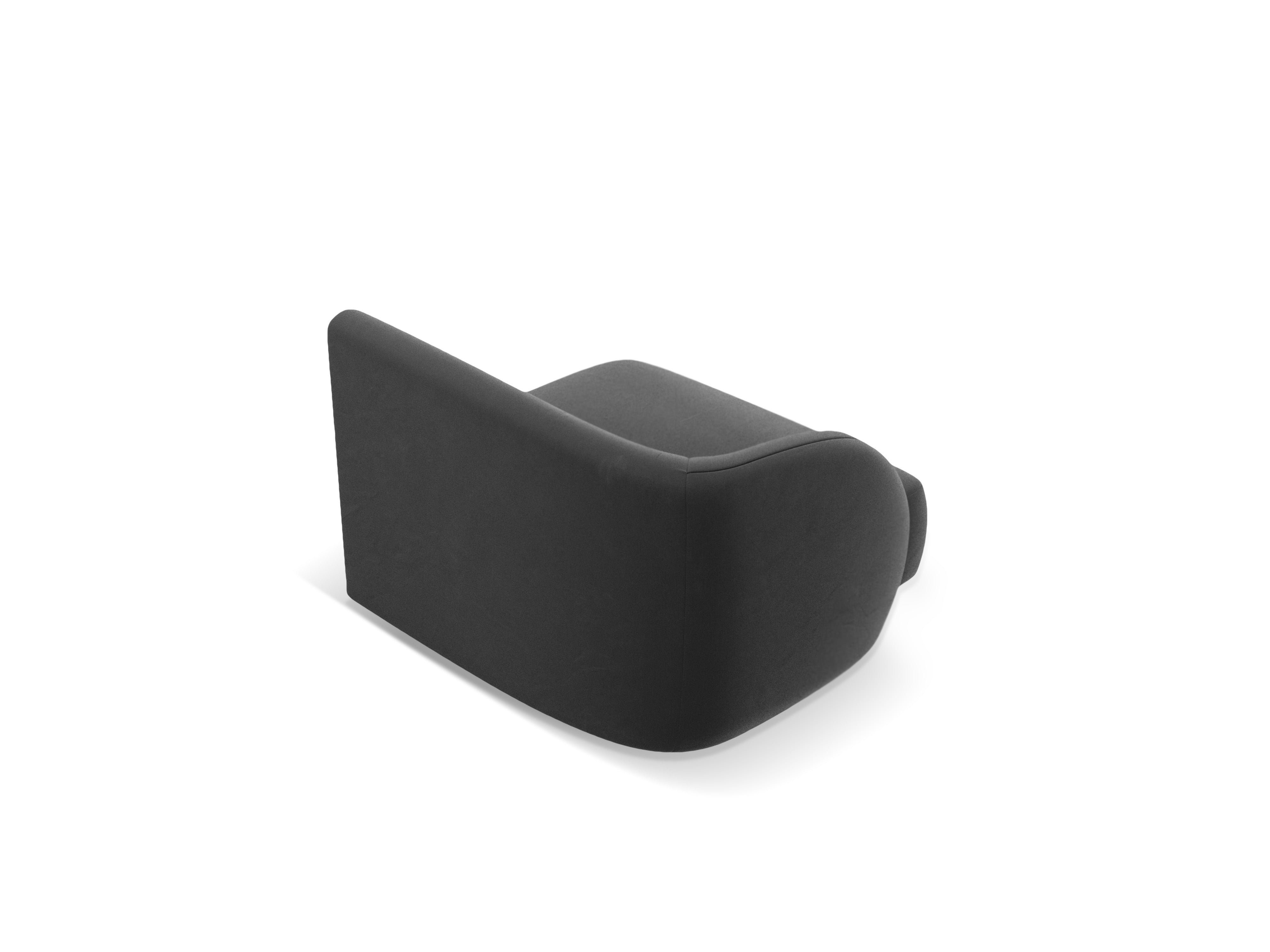 Samt-Modulsessel MILEY - linkes graues Modul