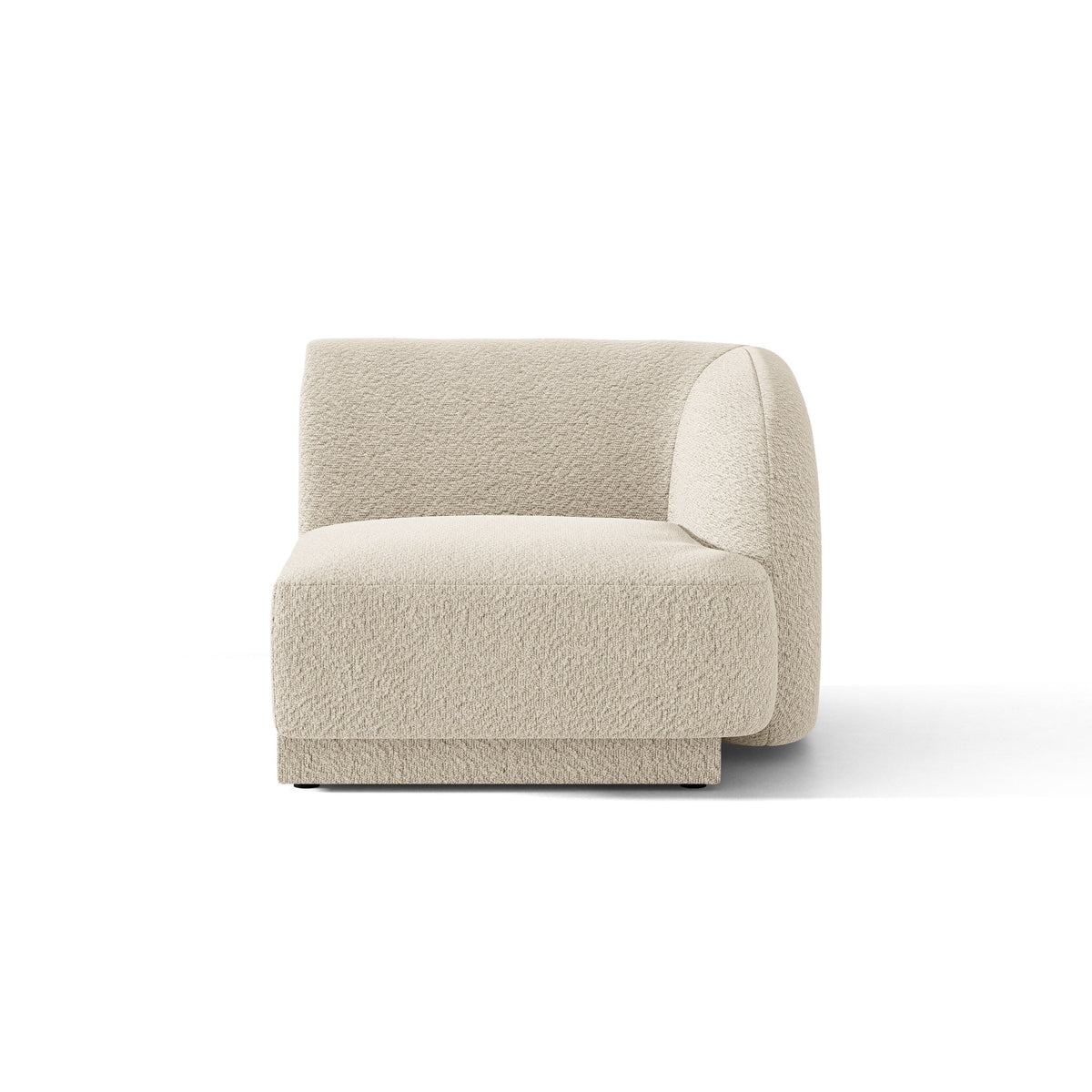 Sofa modułowa MILEY - moduł prawostronny beżowy boucle – Micadoni