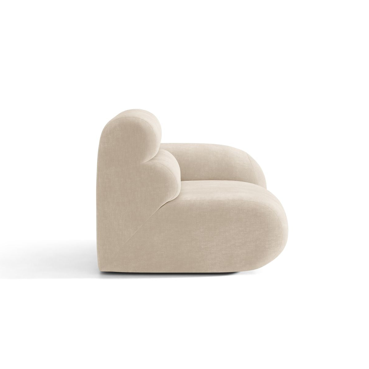Modulaire bank NEO - rechtsmodule in lichtbeige chenille