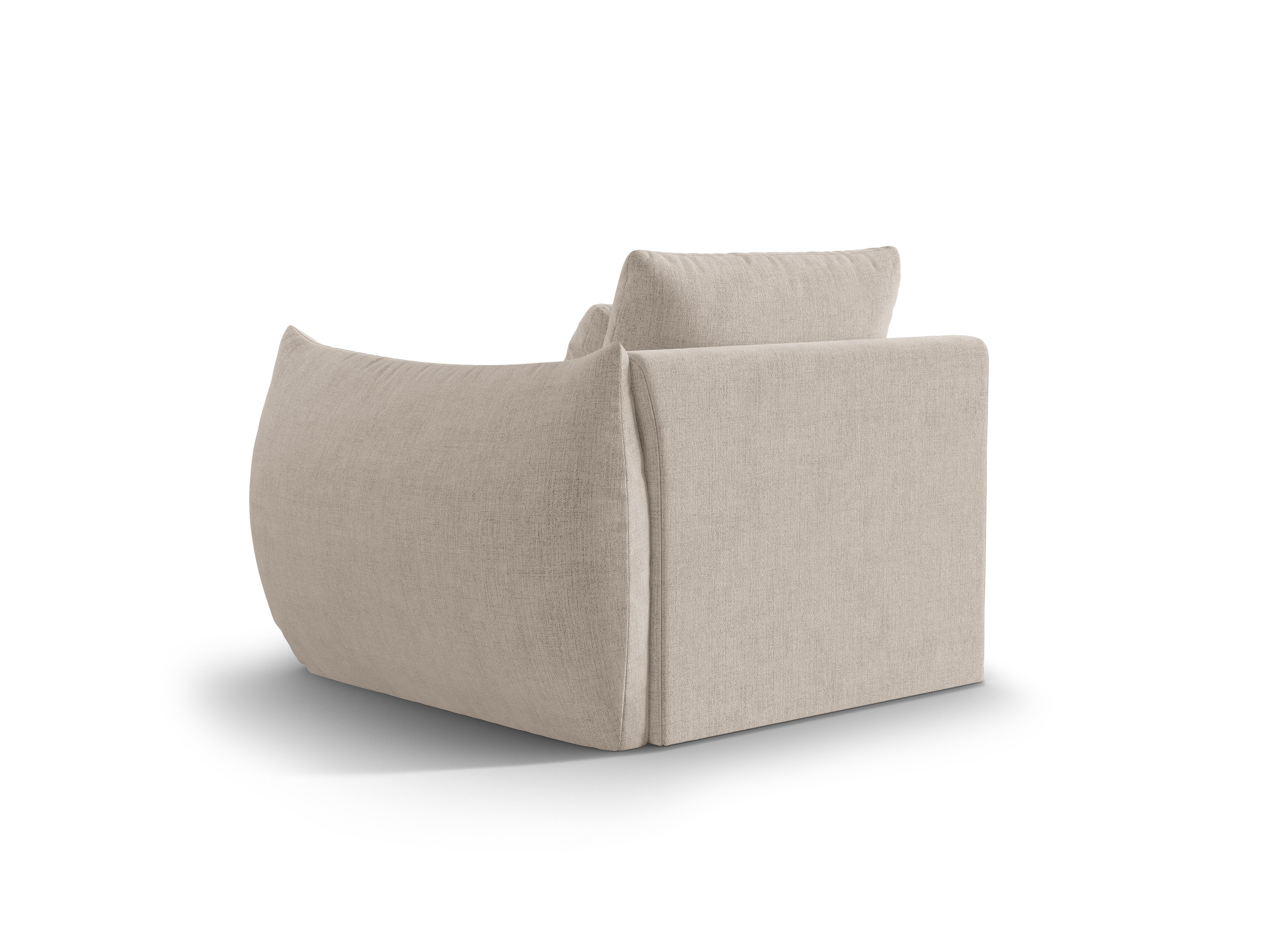 Modulares Sofa BLOOM - rechte Element in dunkelbeigem Chenille