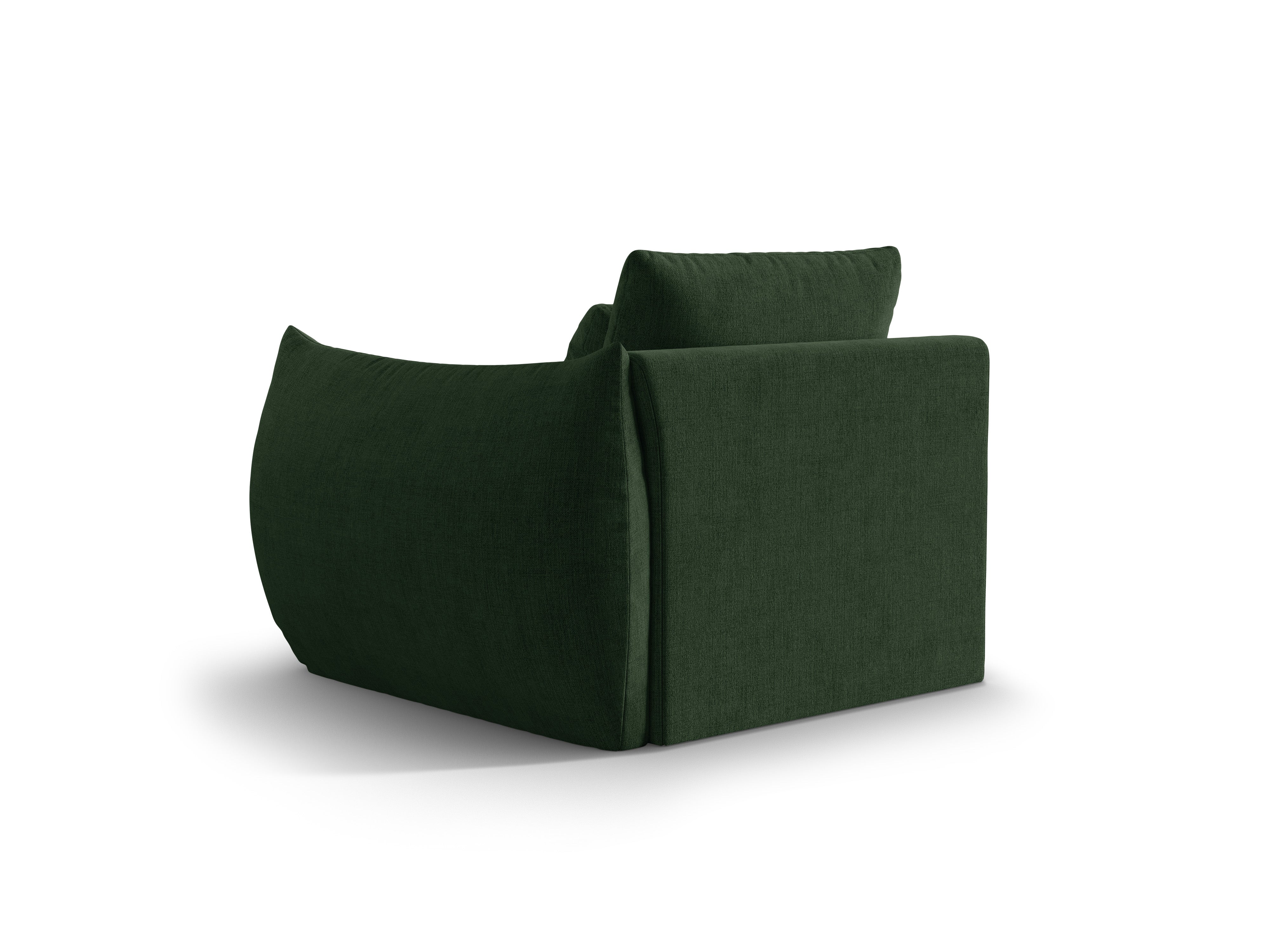 Modulares Sofa BLOOM - rechte Element grün Chenille