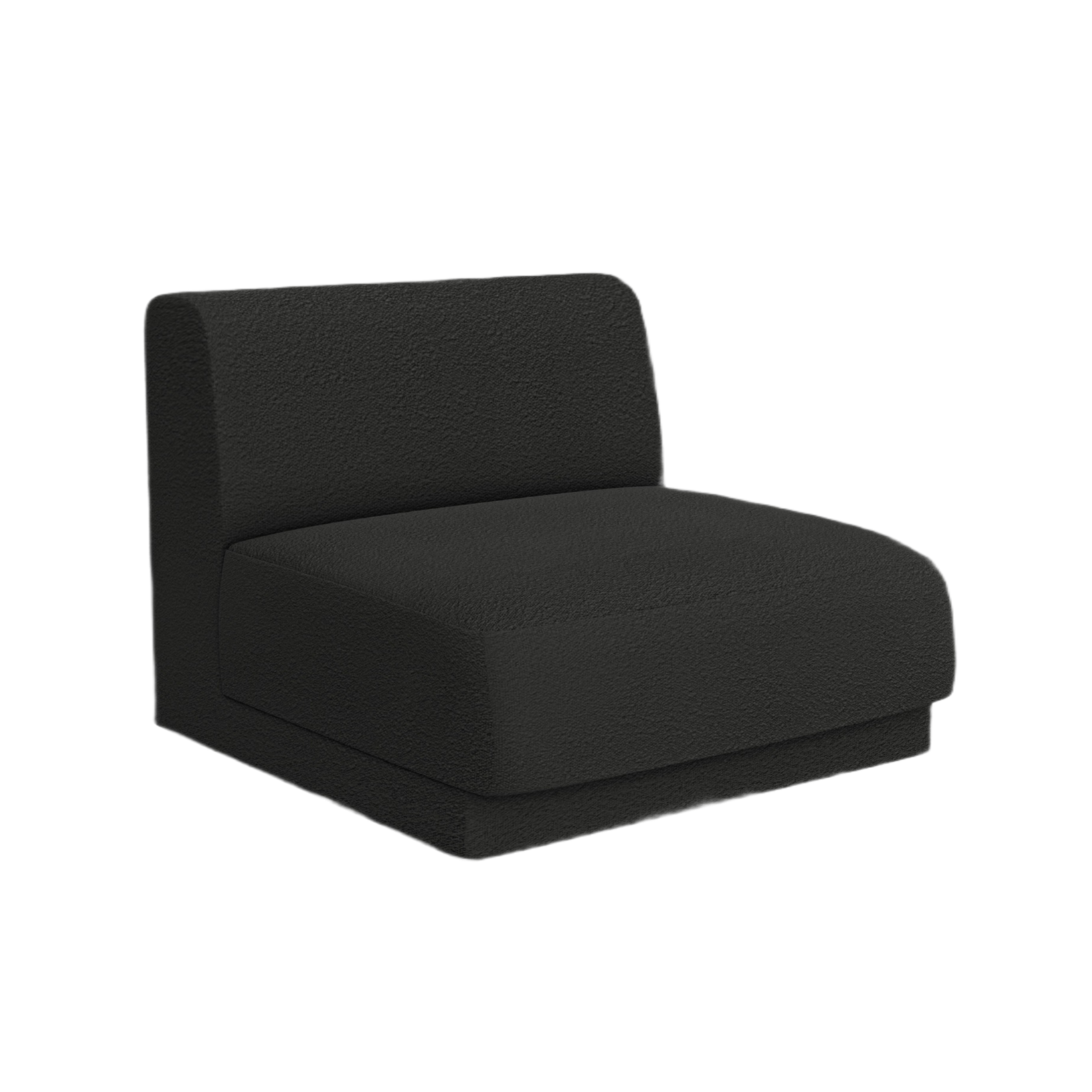 Sessel / Modul MILEY schwarzes Boucle