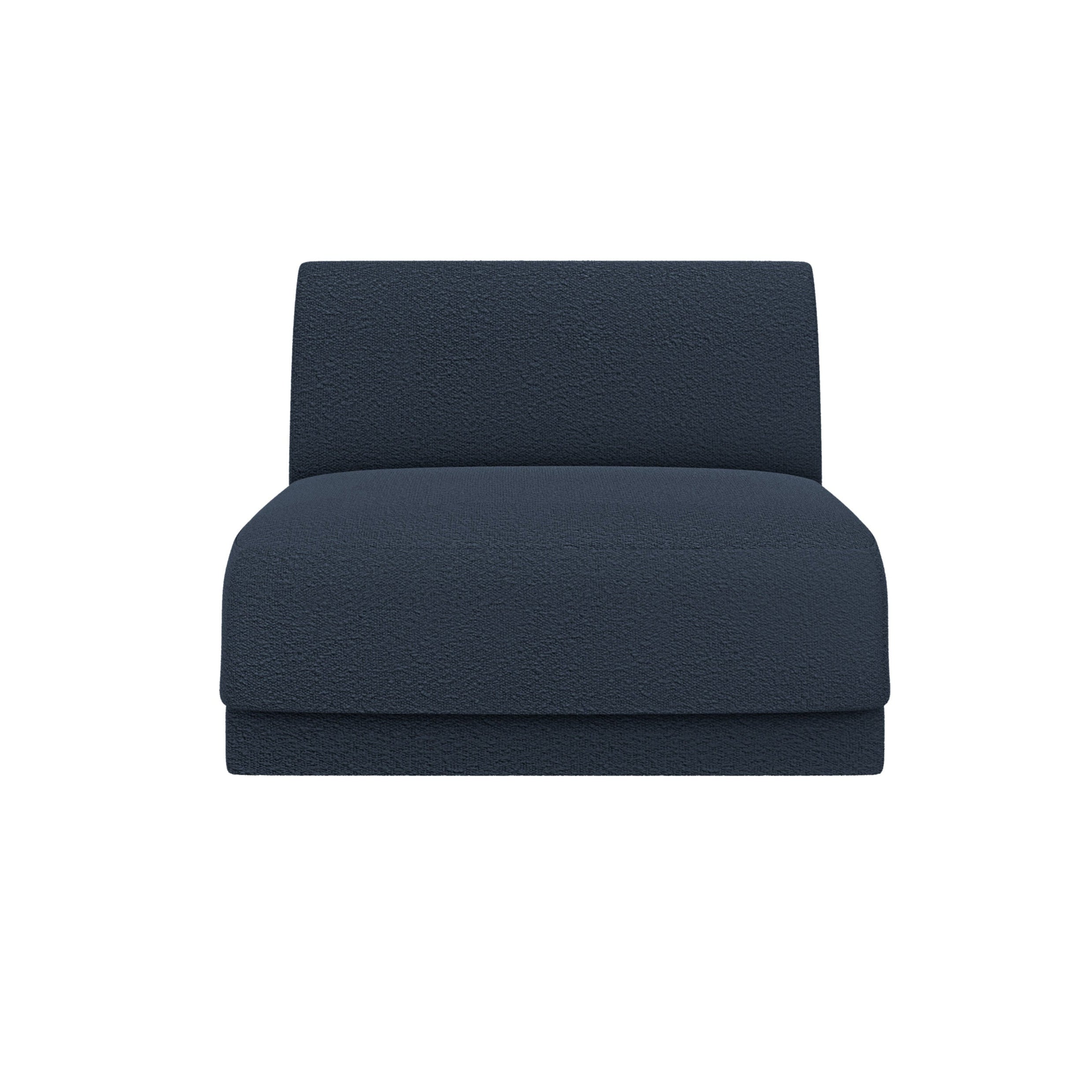 Fauteuil / module MILEY donkerblauwe boucle