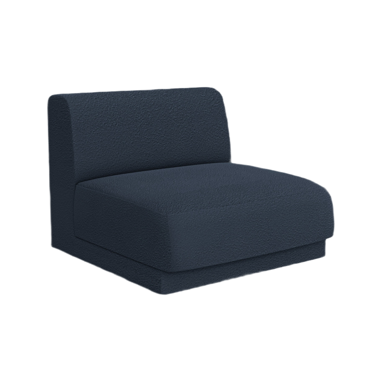 Fauteuil / module MILEY donkerblauwe boucle