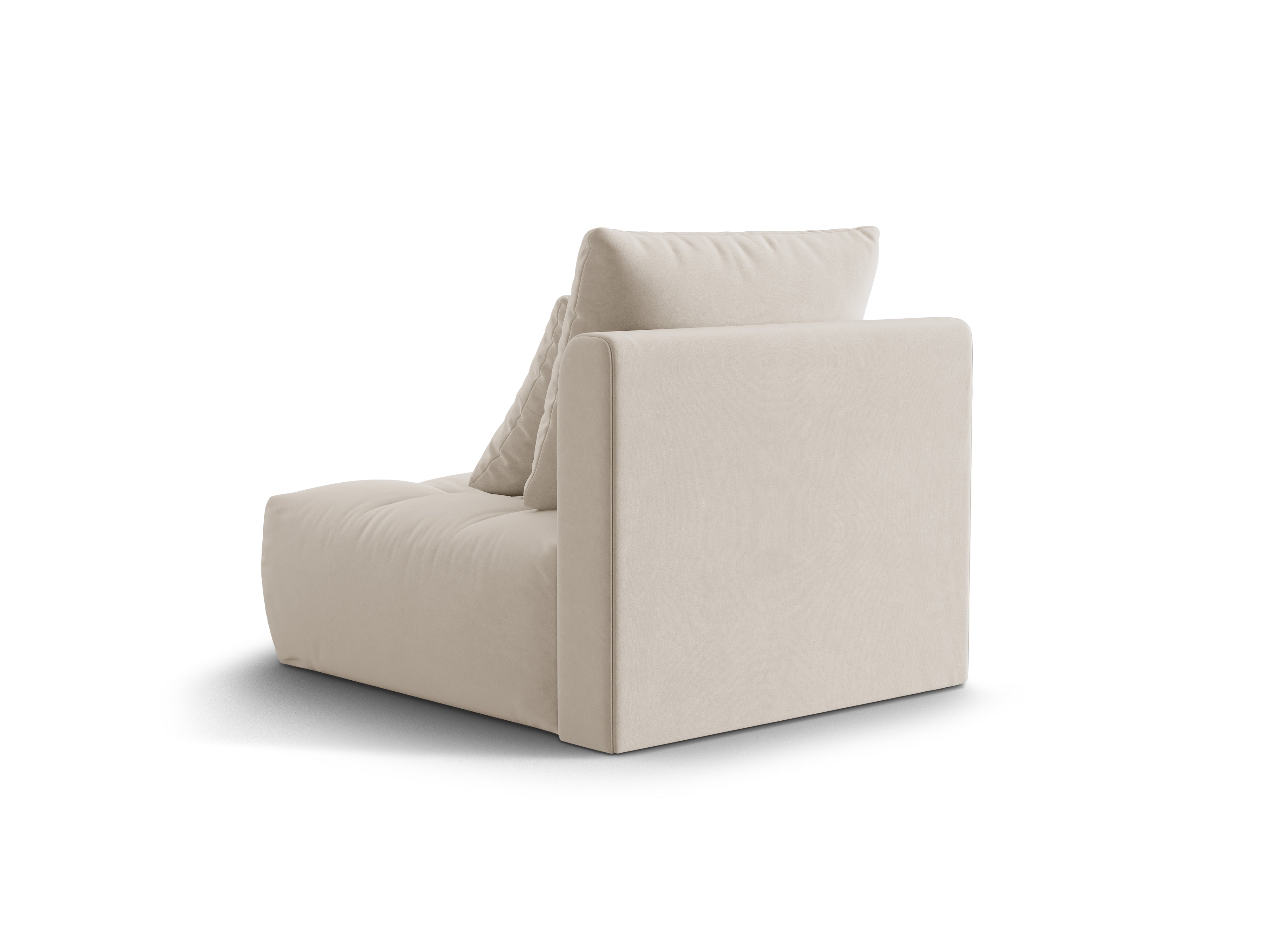 Fauteuil / fluwelen module BLOOM ecru