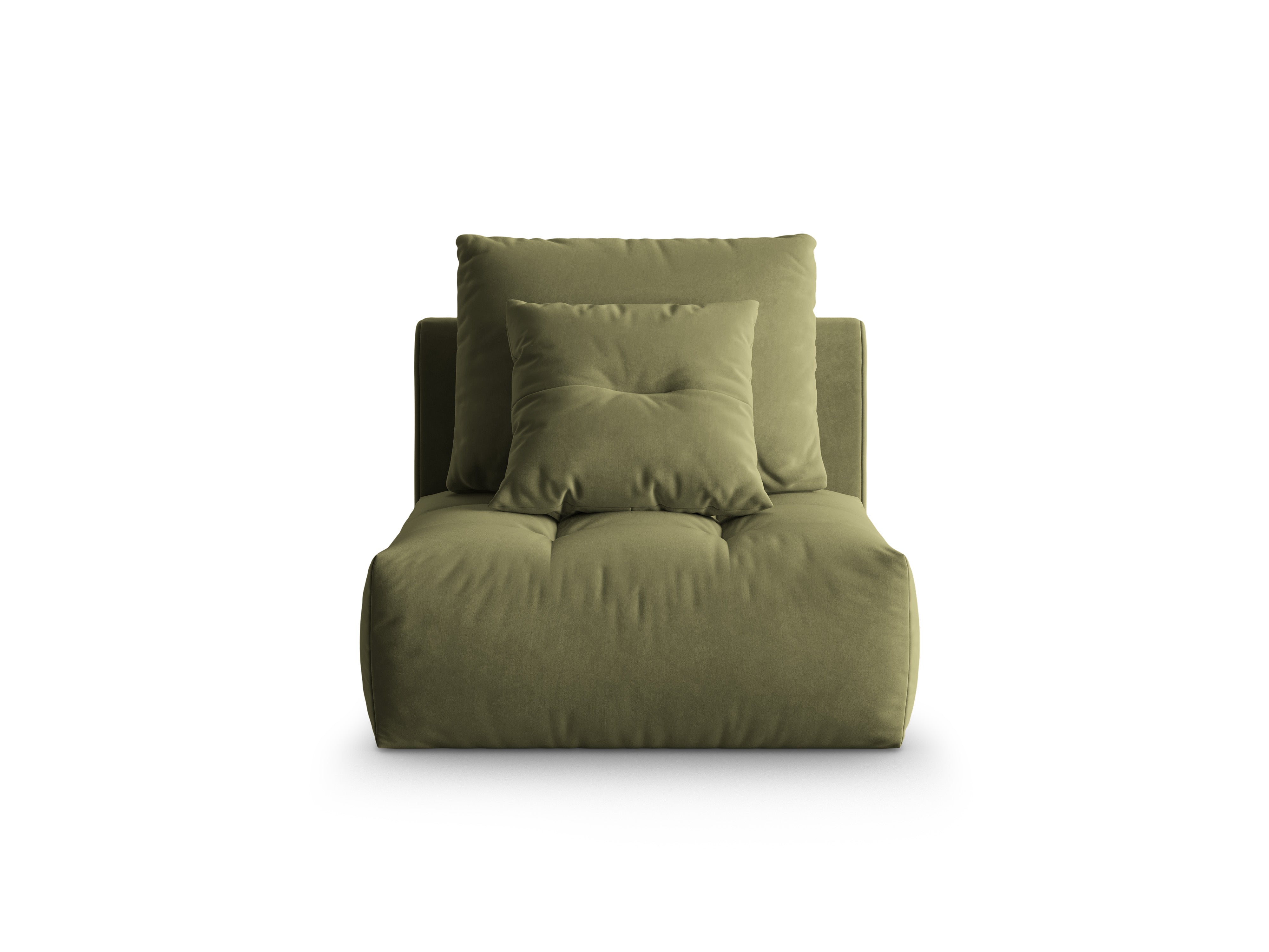 Fauteuil / fluwelen module BLOOM groen