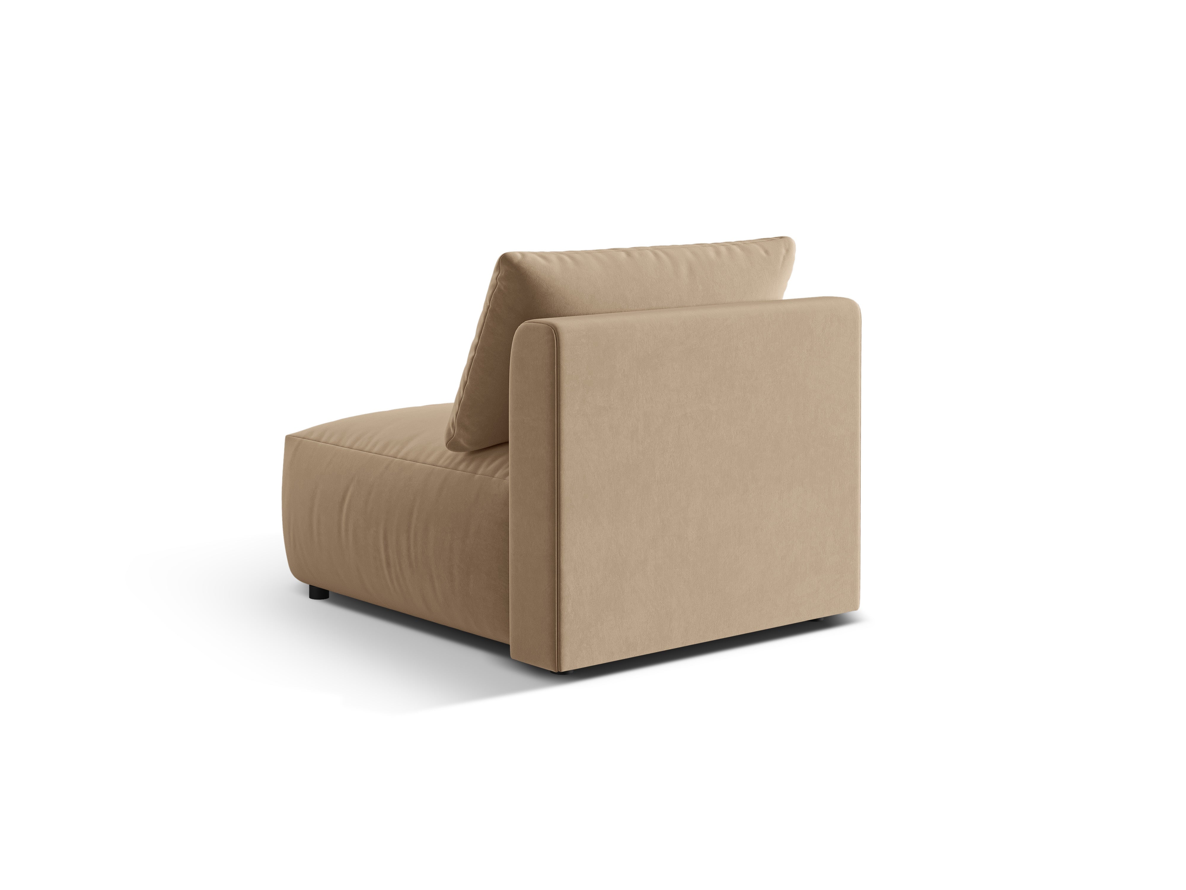 CHRIS Velvet Modular Sofa - Sand Center Element