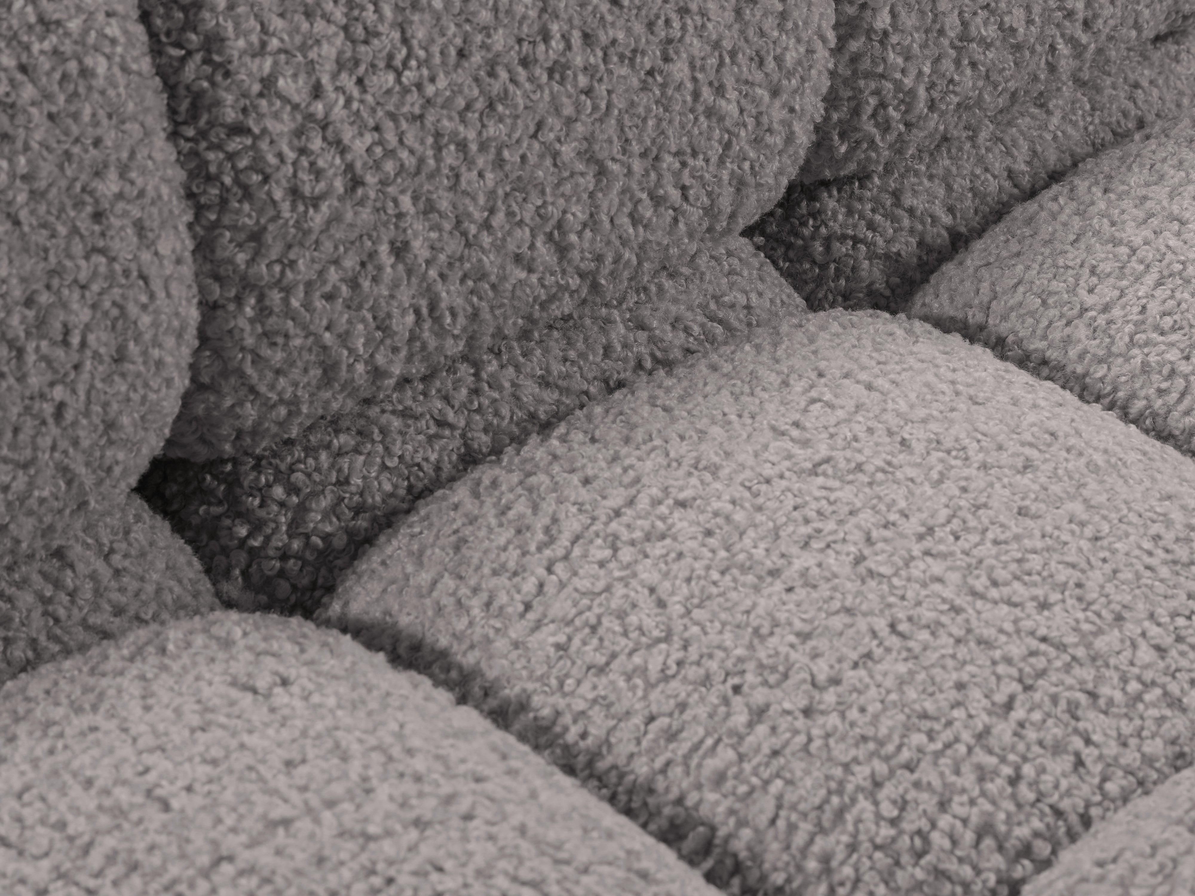 BELLIS fauteuil / module grijs boucle
