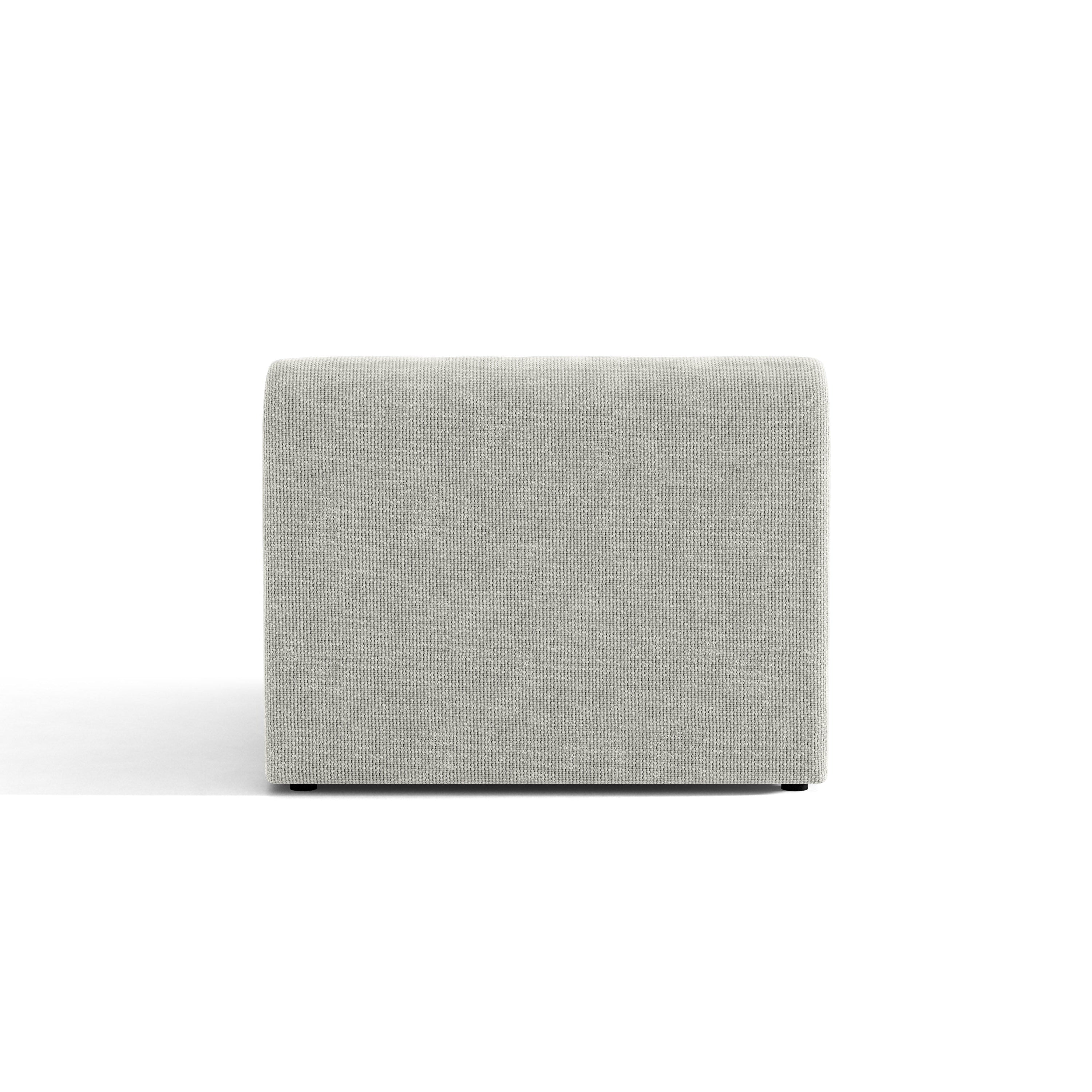 Fotel / moduł MILEY szary szenil – styl minimalistyczny