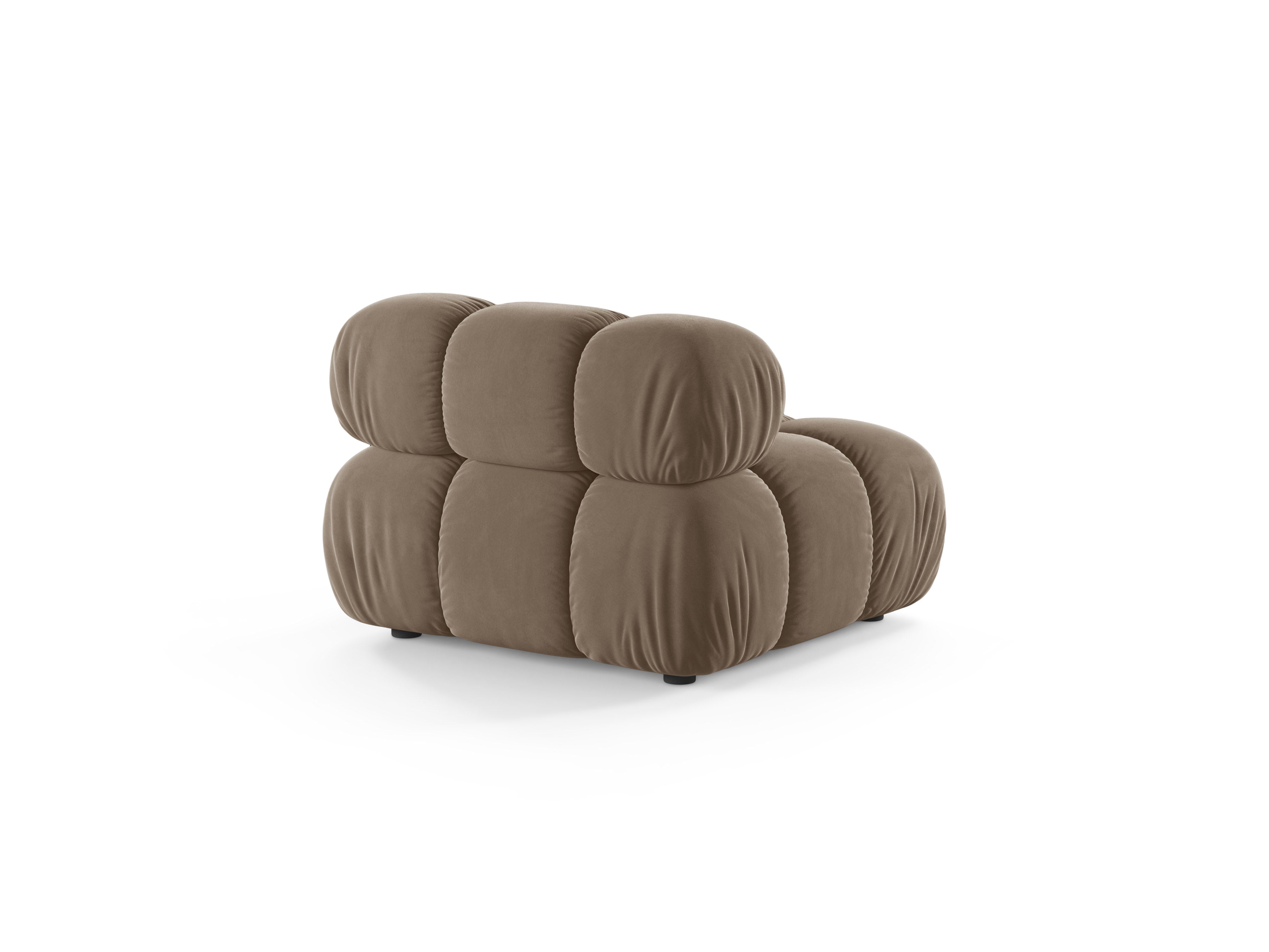 Fauteuil / modulaire fluweel BELLIS cappuccino