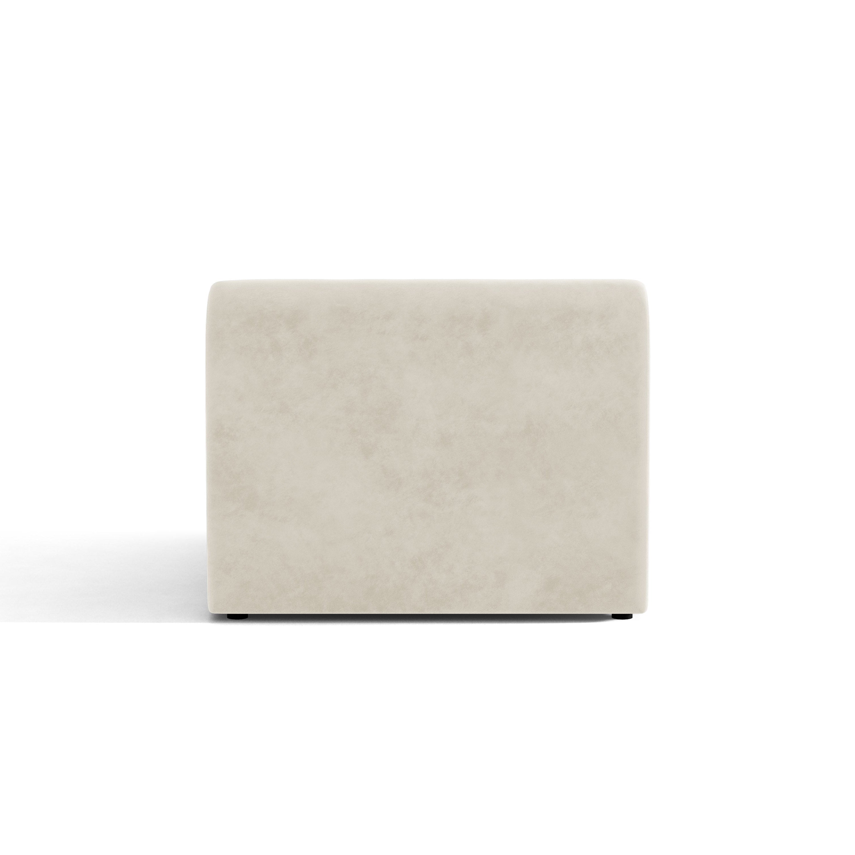 Fauteuil / fluwelen module MILEY lichtbeige