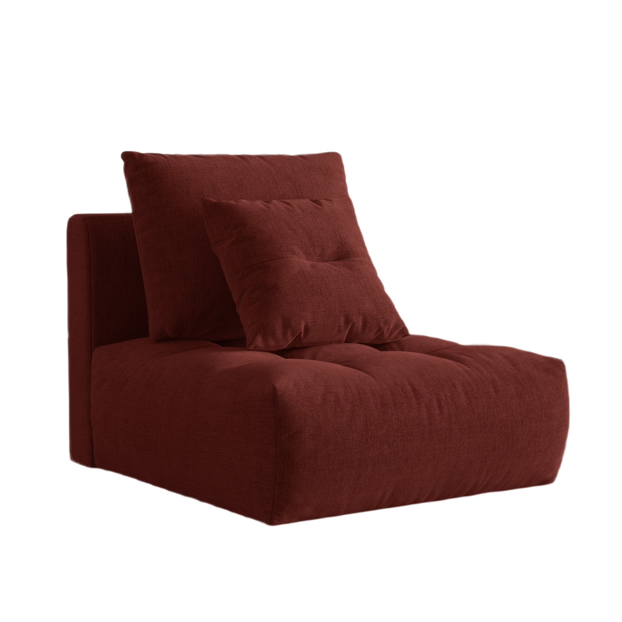 Sessel / Modul BLOOM roter Chenille