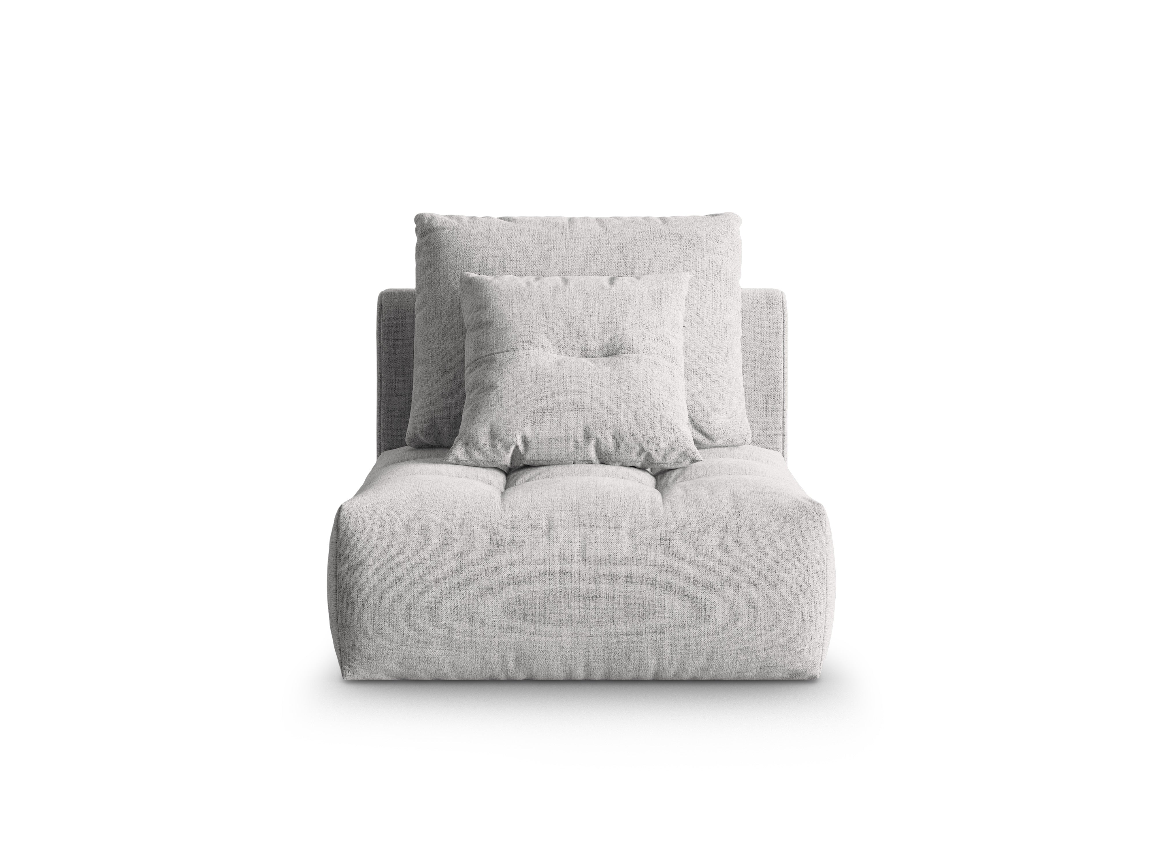 Fauteuil / module BLOOM zilver chenille