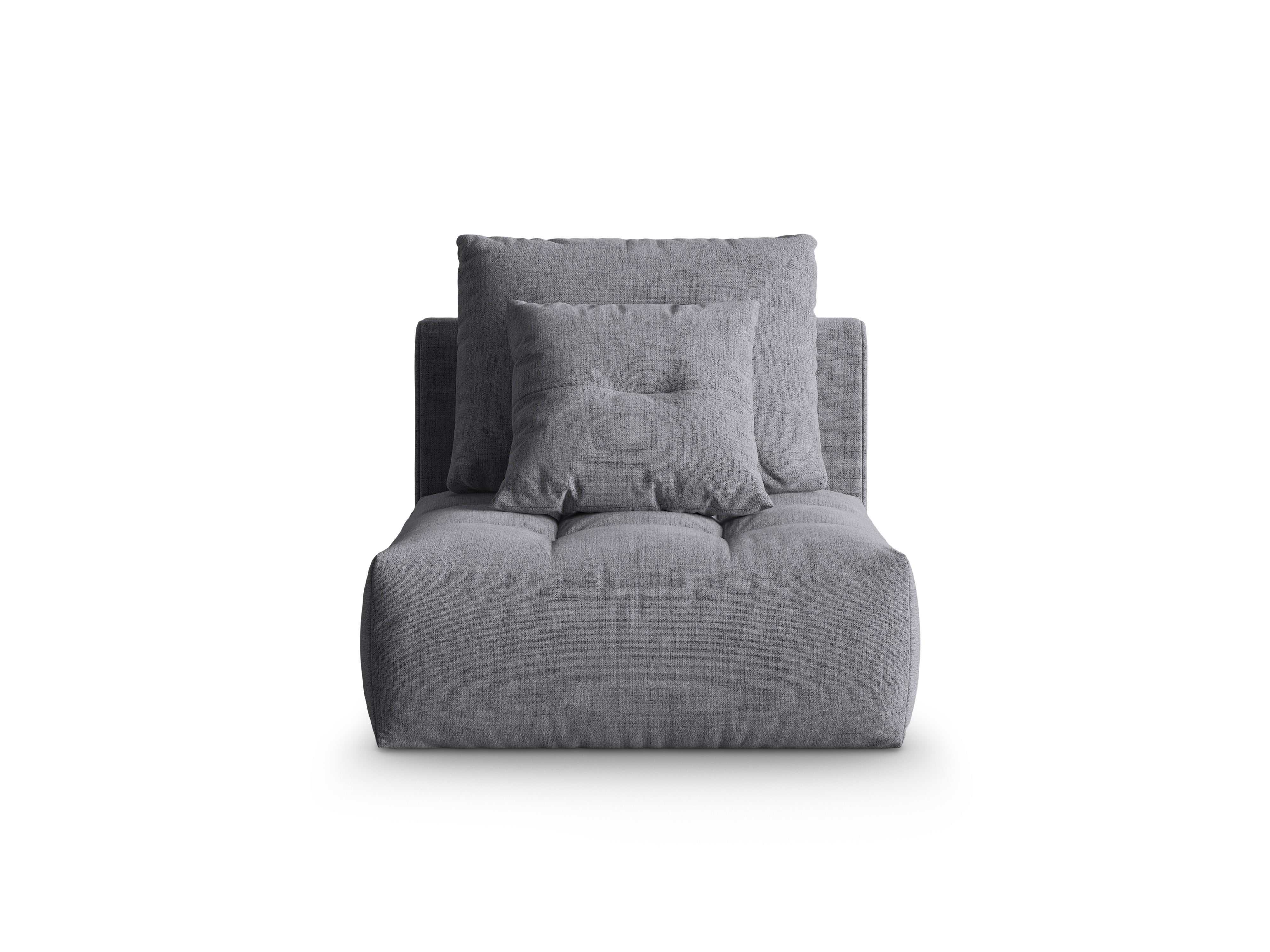 Fauteuil / module BLOOM grijs chenille