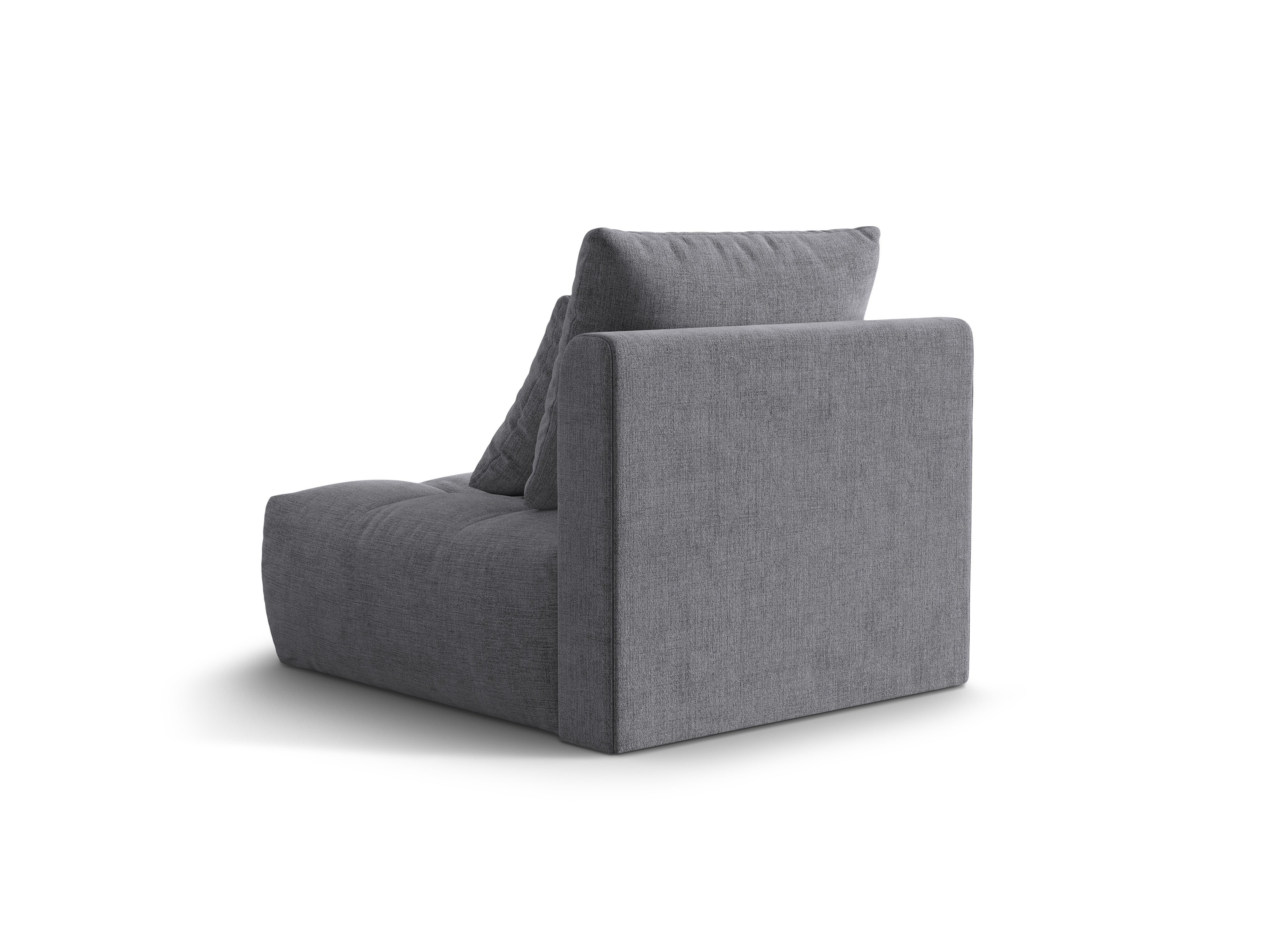 Fauteuil / module BLOOM grijs chenille