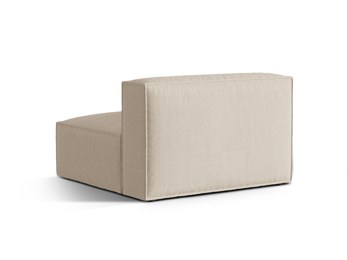 Moduł 2-osobowy bez podłokietników NURIA beżowy – ujęcie tylne