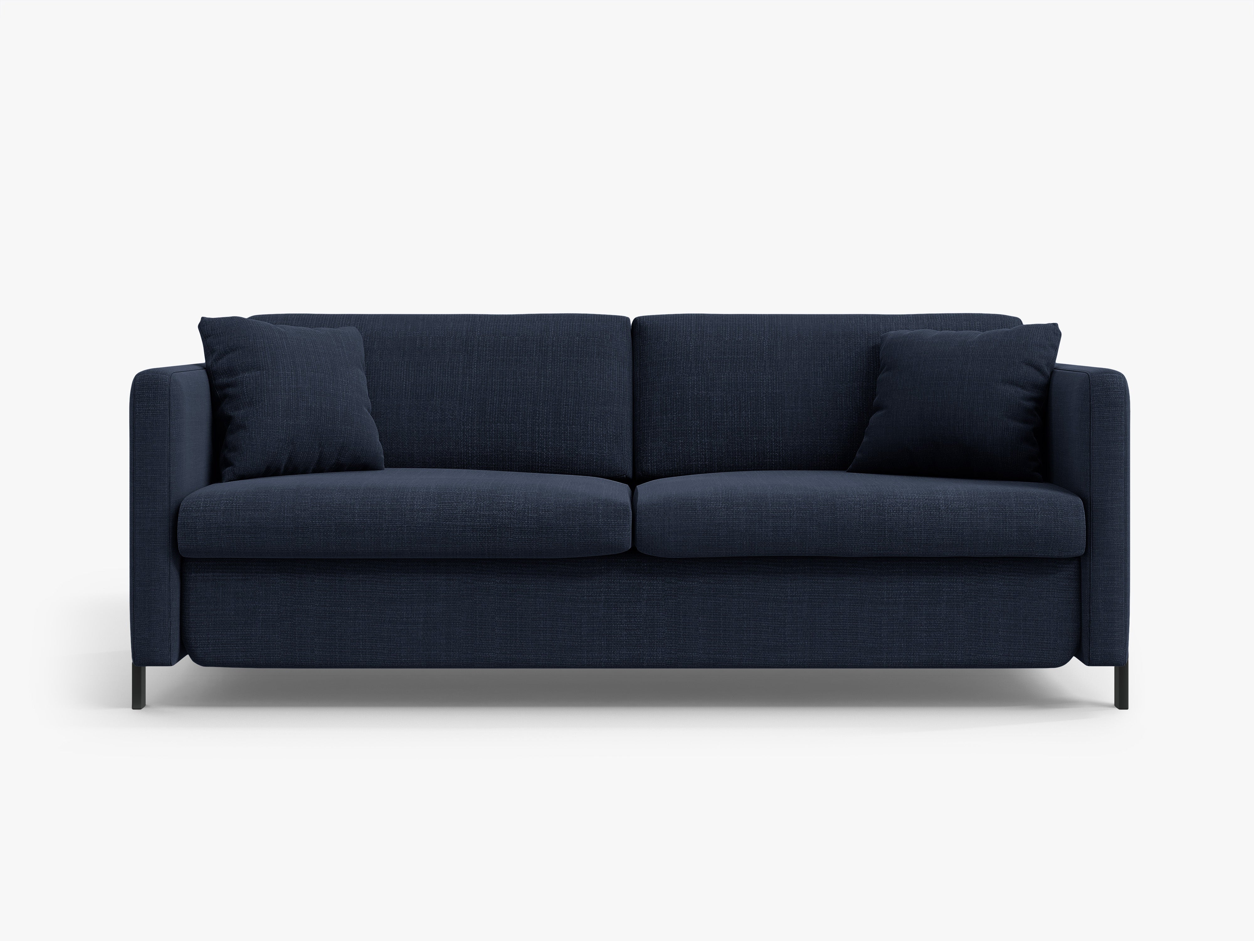 2-seater sofa with sleeping function GLORIA blue chenille