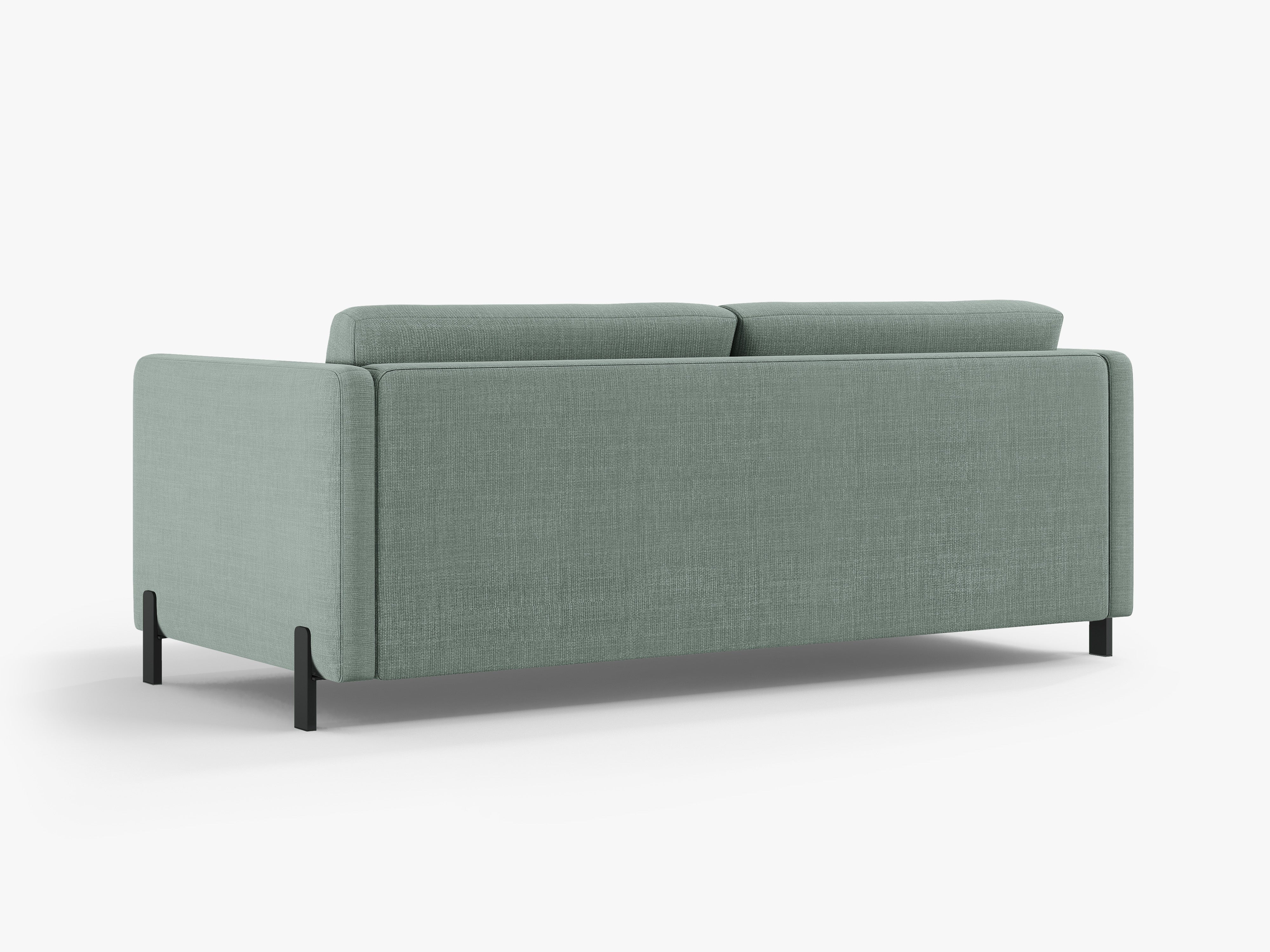 2-seater sofa with sleeping function GLORIA mint chenille