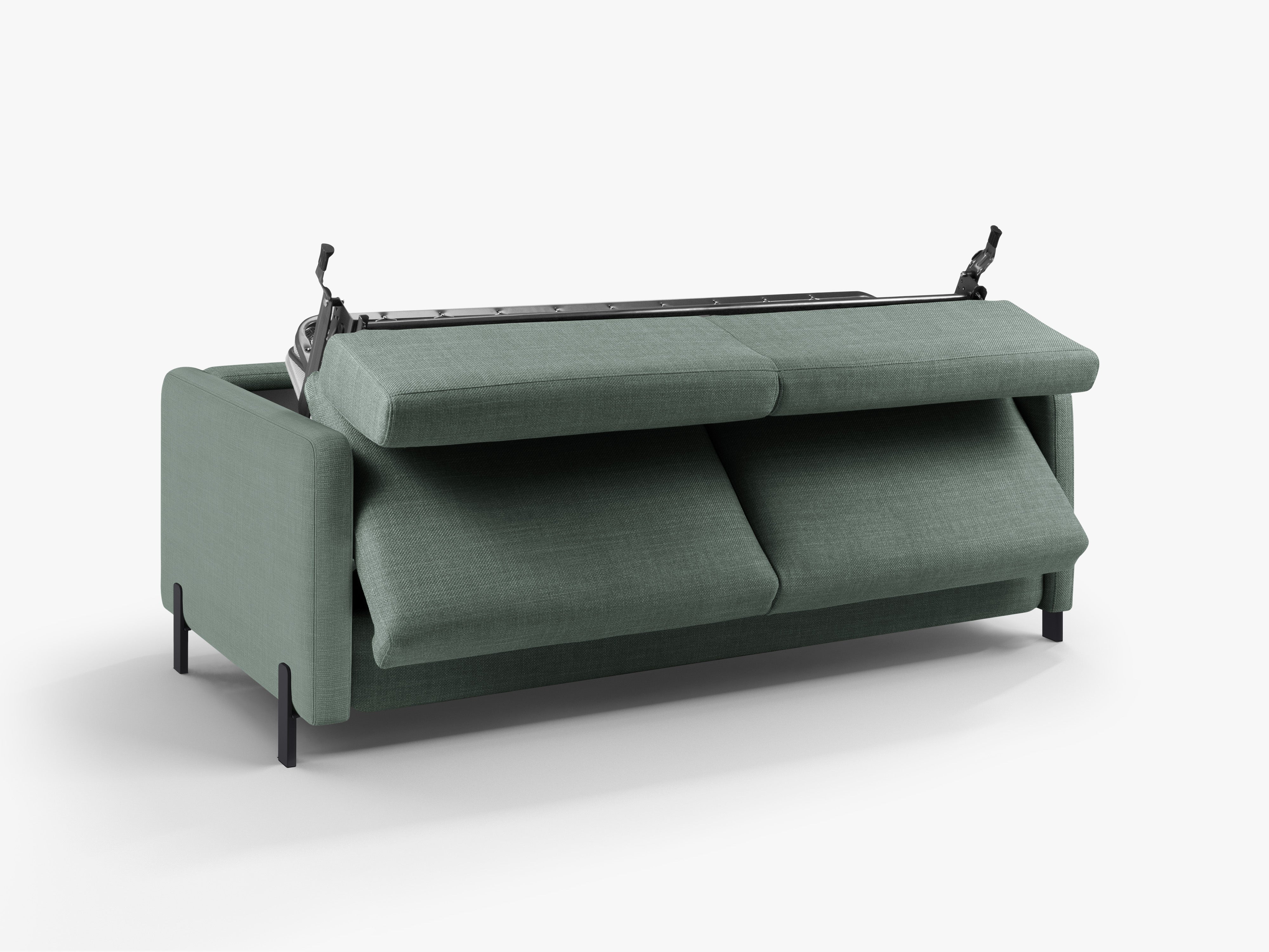 2-seater sofa with sleeping function GLORIA mint chenille
