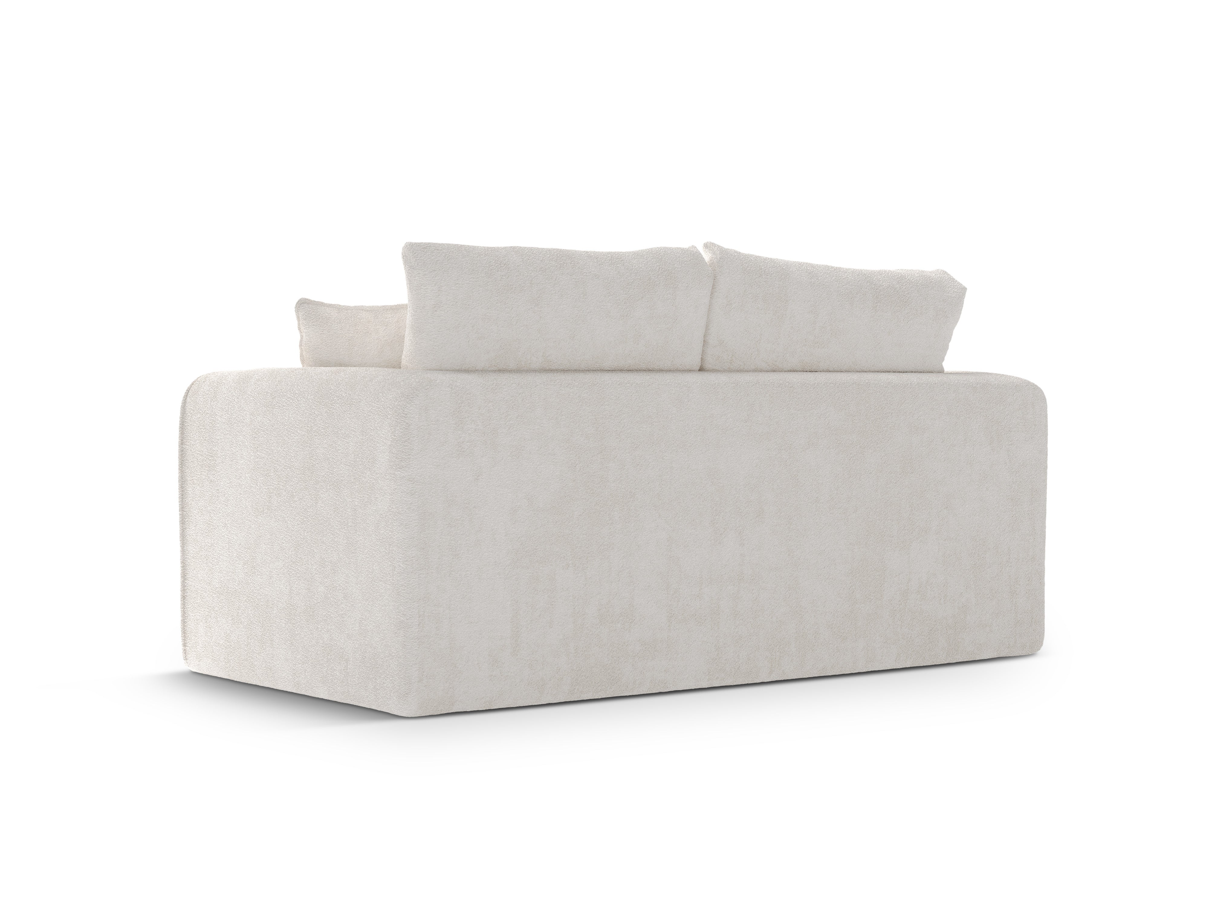 LIDO 2-zitsbank met slaapfunctie lichtbeige boucle
