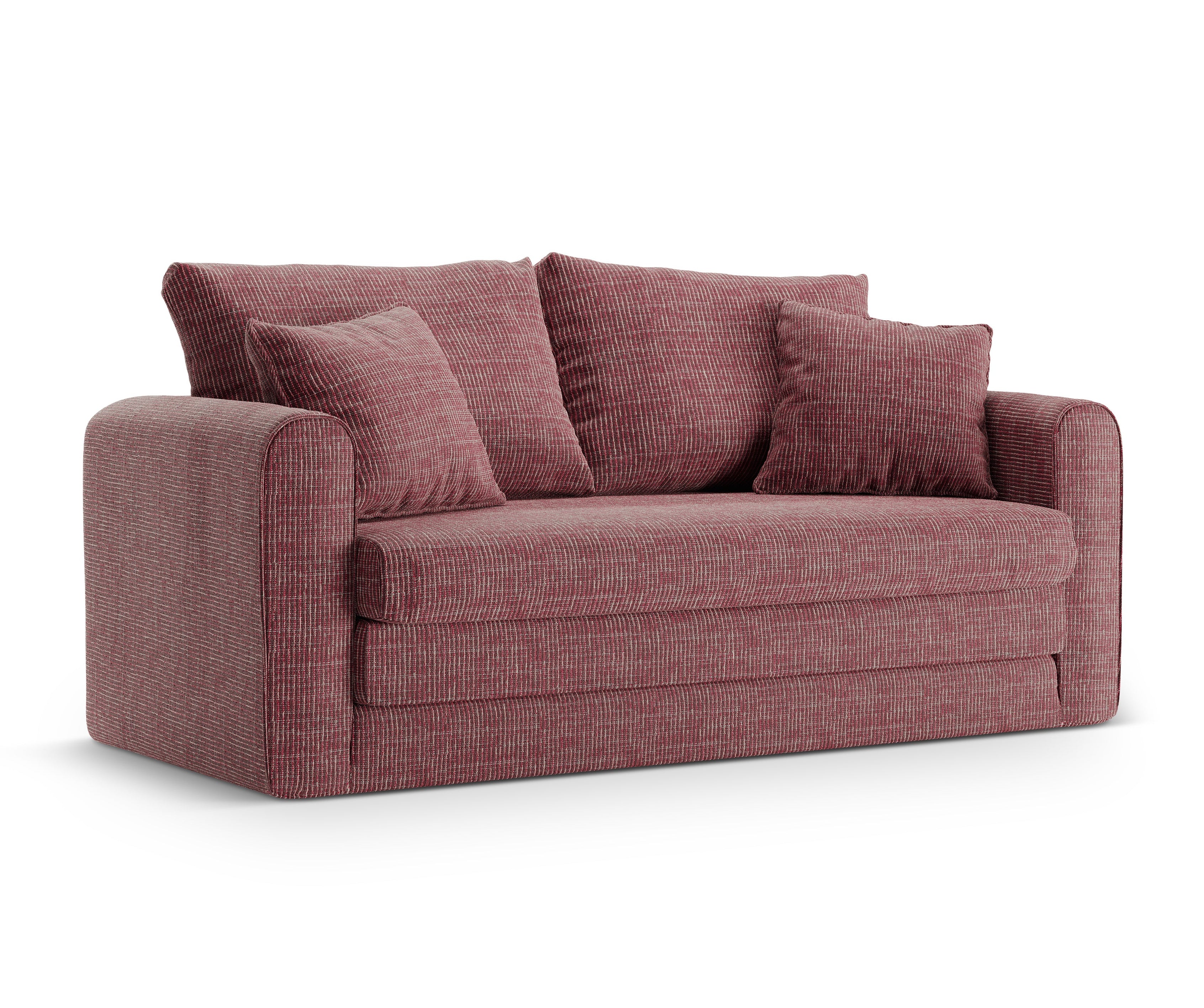Sofa 2-zits met slaapfunctie LIDO rood melange
