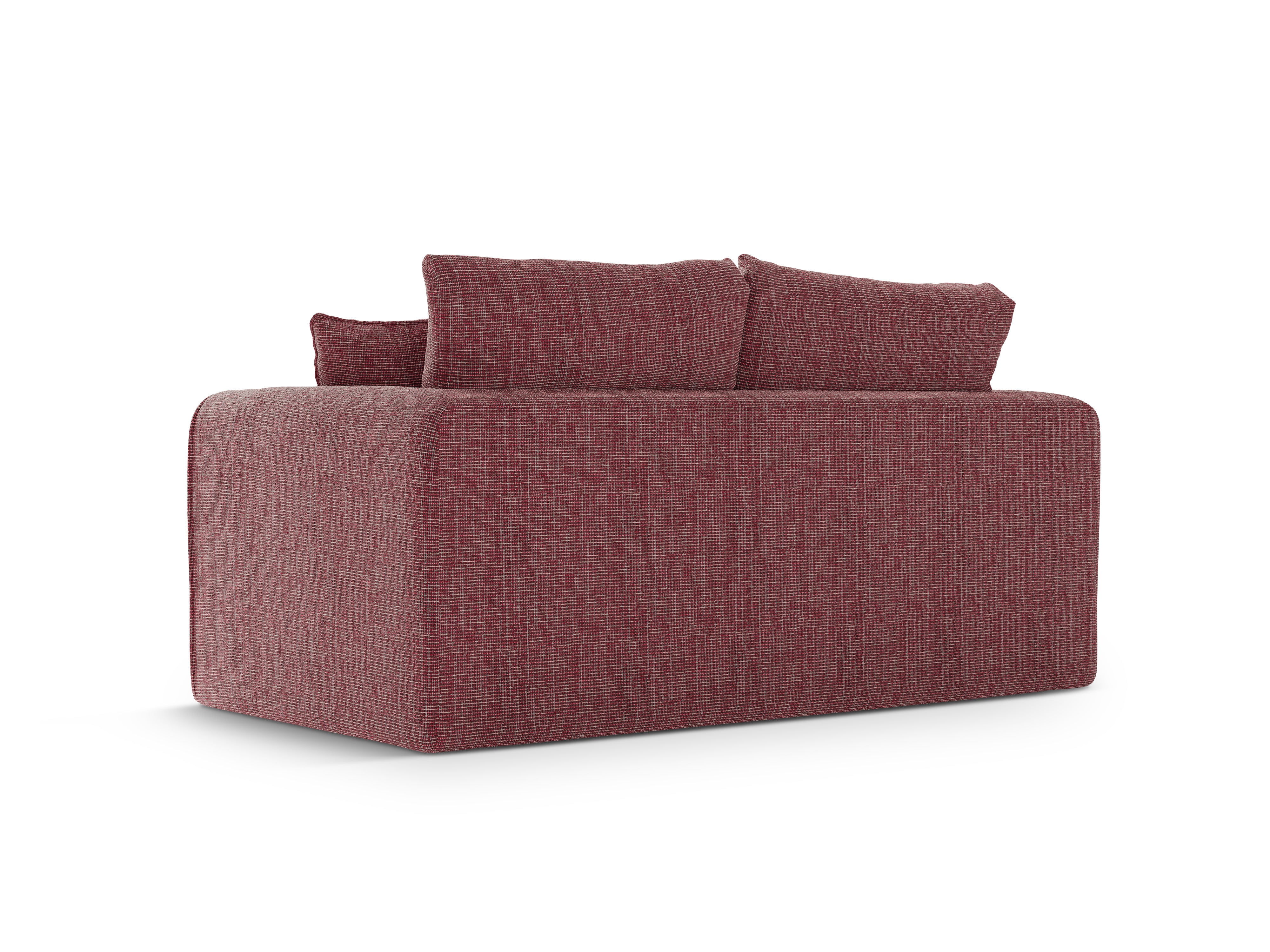 Sofa 2-zits met slaapfunctie LIDO rood melange